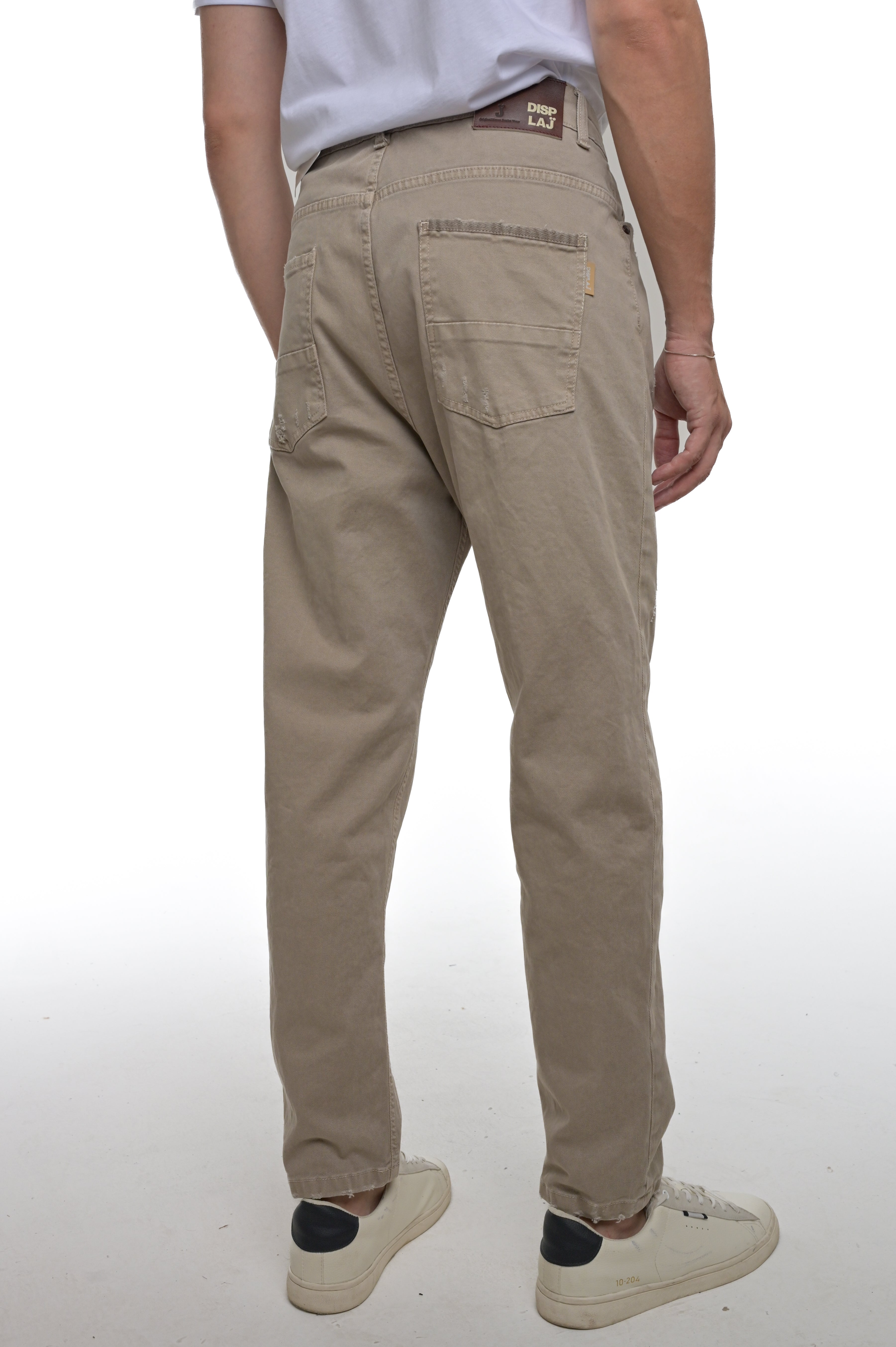 Pantaloni in cotone loose Wide CT 104 beige SS25