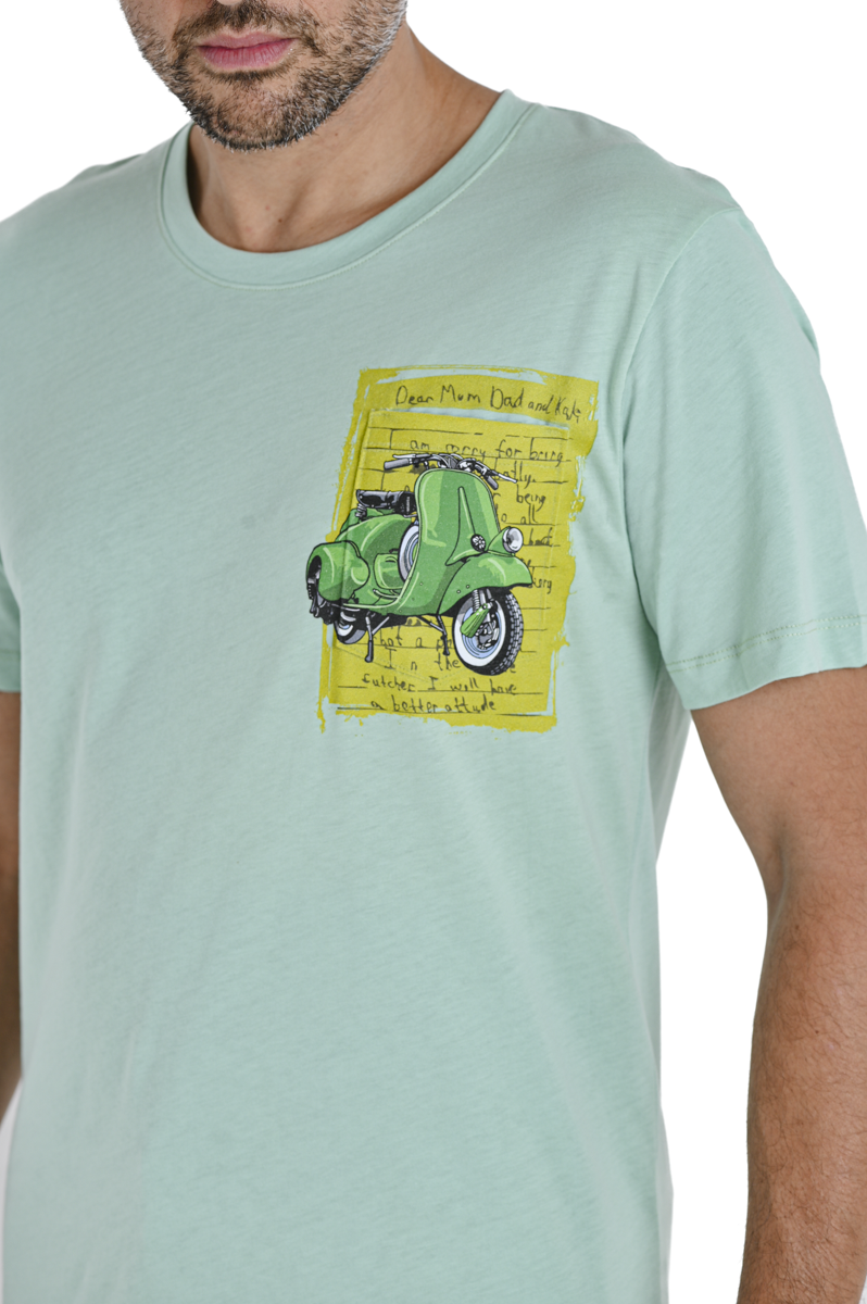 T-Shirt regular DPE 2419 verde acqua SS24