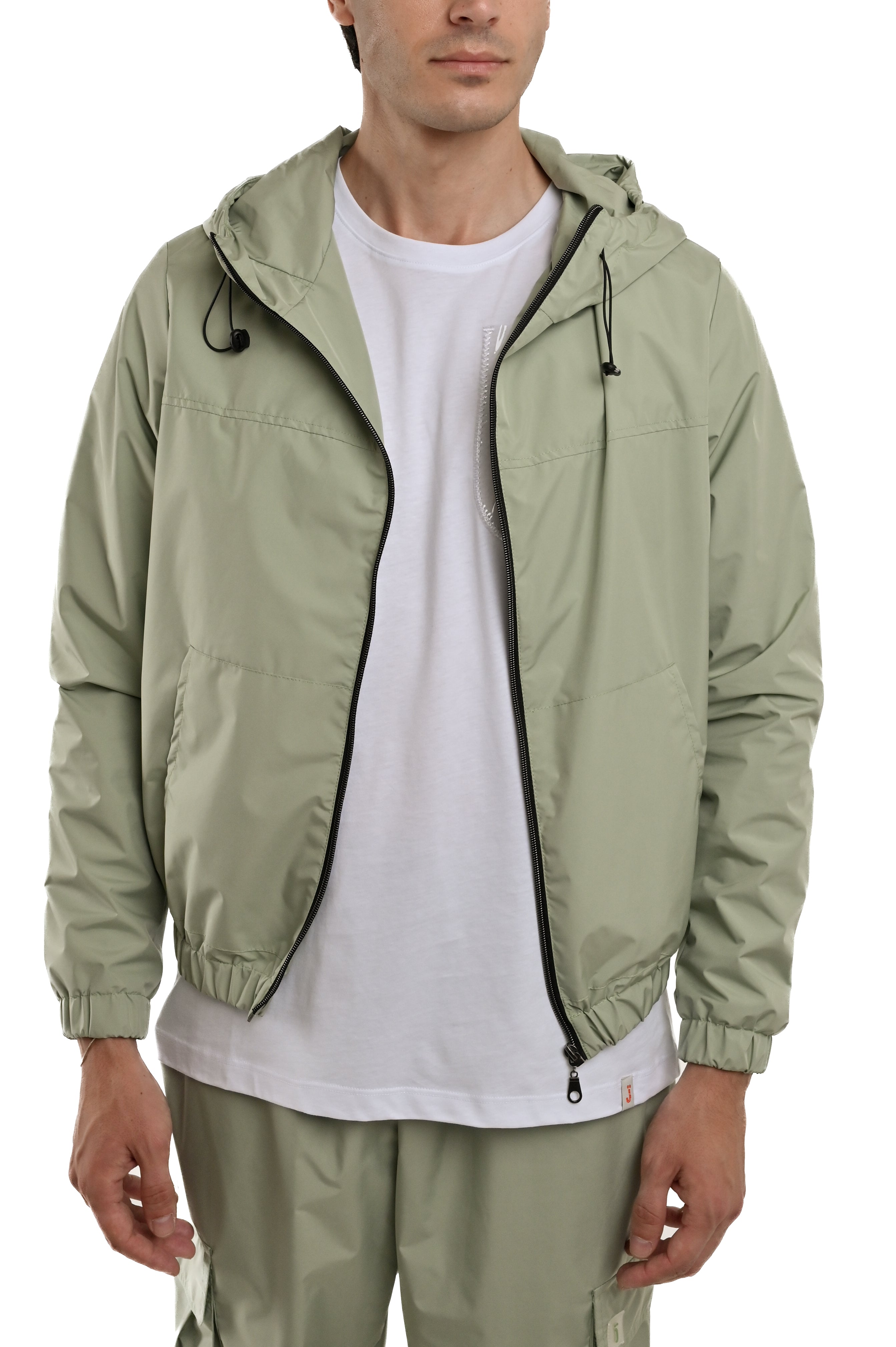 Giacca regular Kway verde acqua SS25