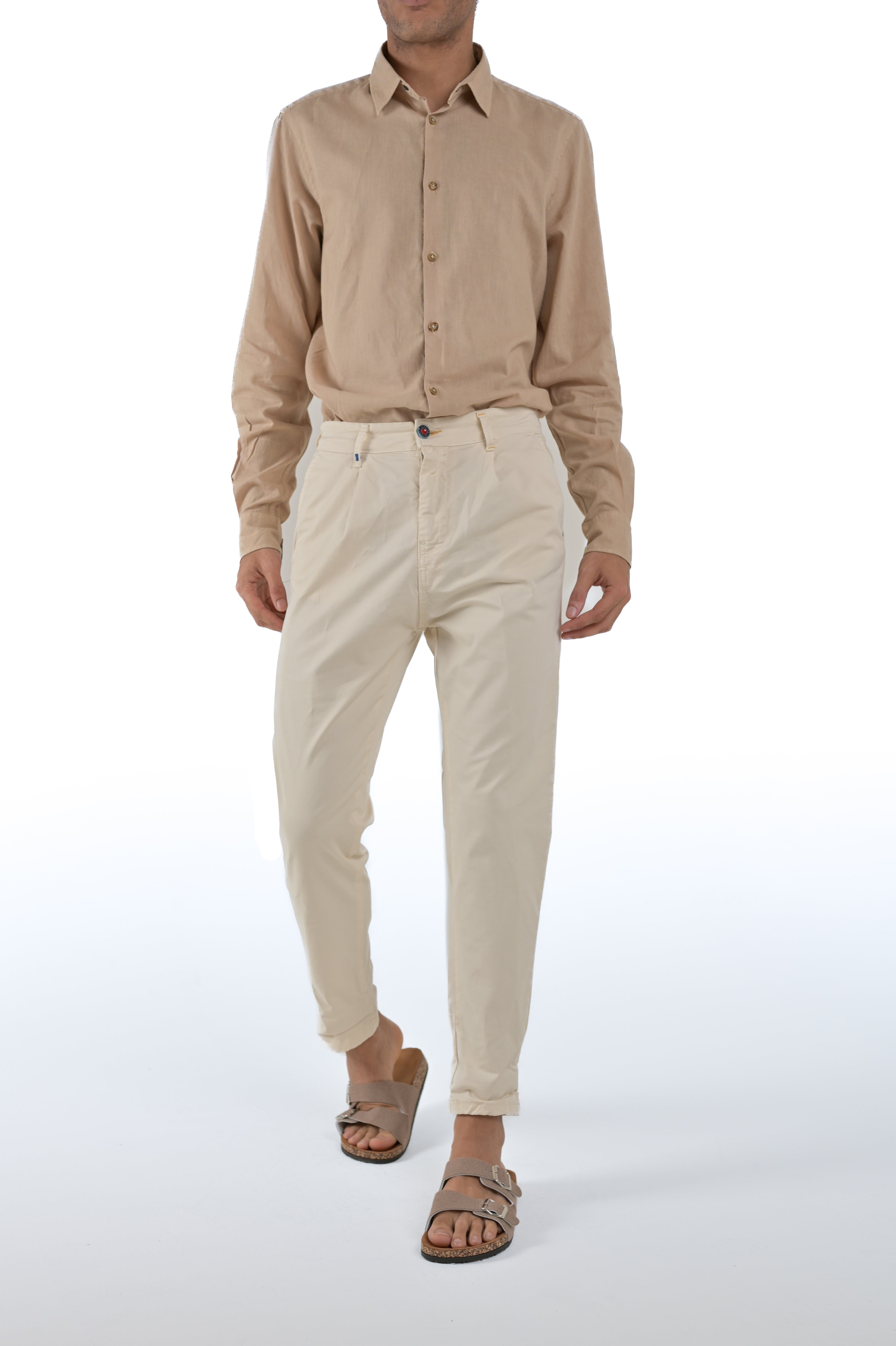 New Private Old Cream tapered trousers SS24