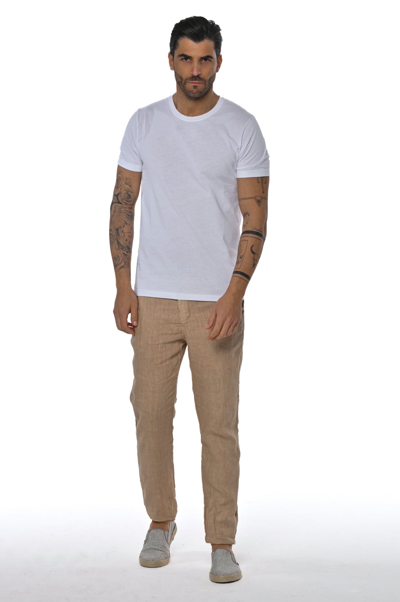 Slim trousers Sonic Linen Beige SS24