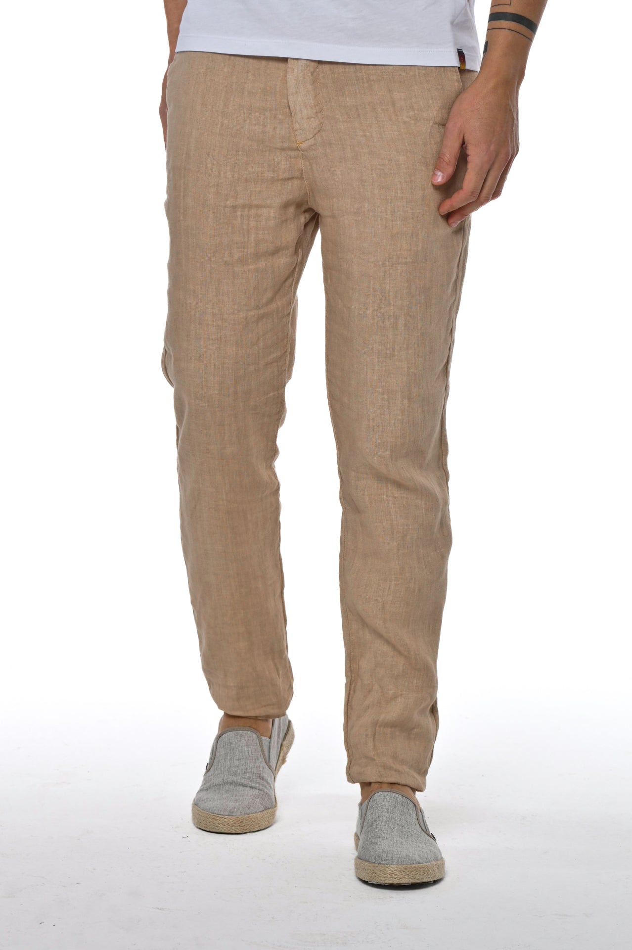 Slim trousers Sonic Linen Beige SS24