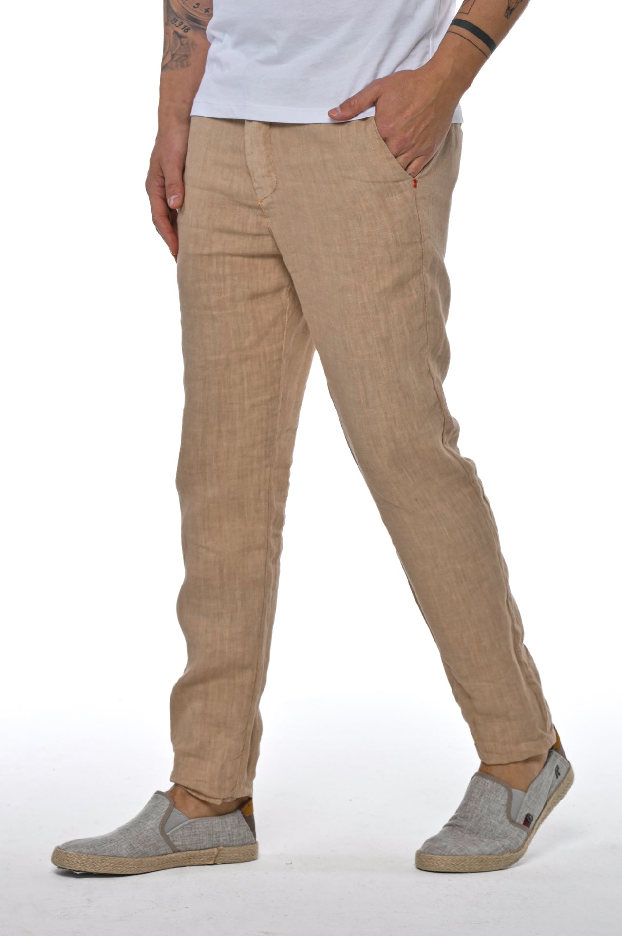 Slim trousers Sonic Linen Beige SS24