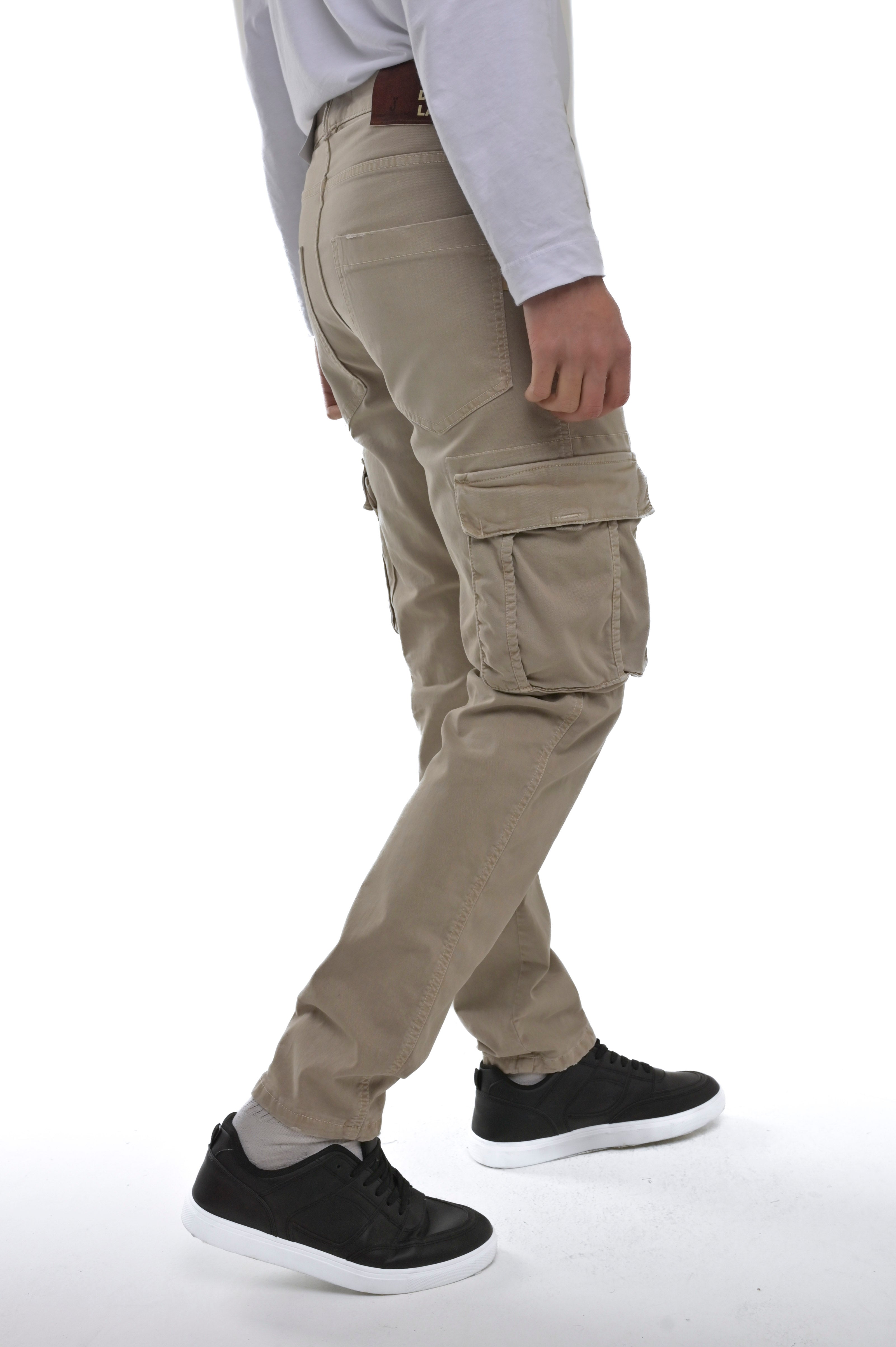 Pantaloni in cotone regular Luke Rotture beige FW24/25