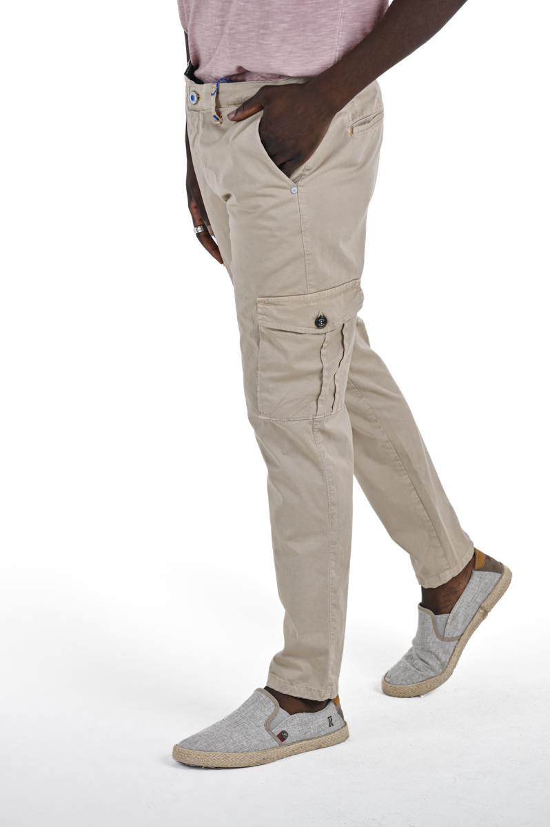 Pantaloni slim Sonic Tascone Beige SS24