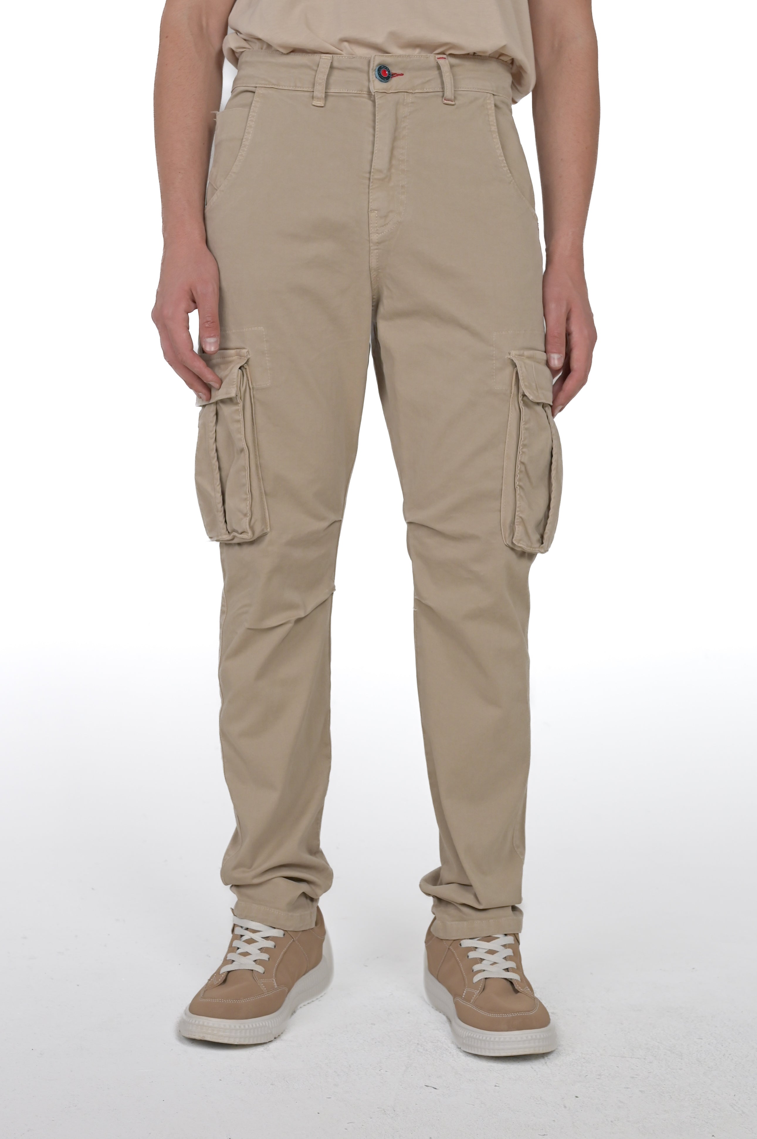 Pantaloni in cotone regular Marktas beige FW24/25