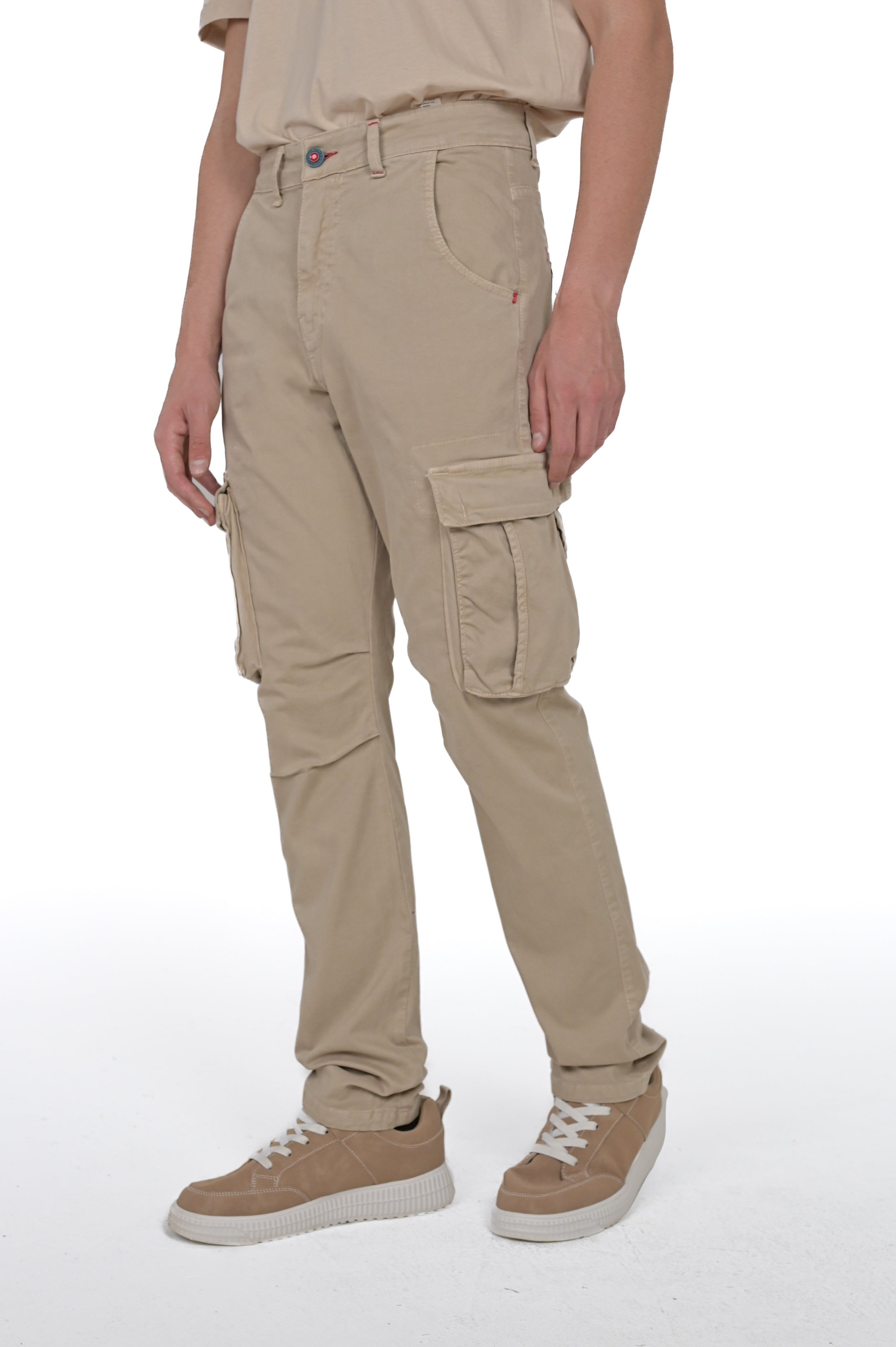 Pantaloni in cotone regular Marktas beige FW24/25