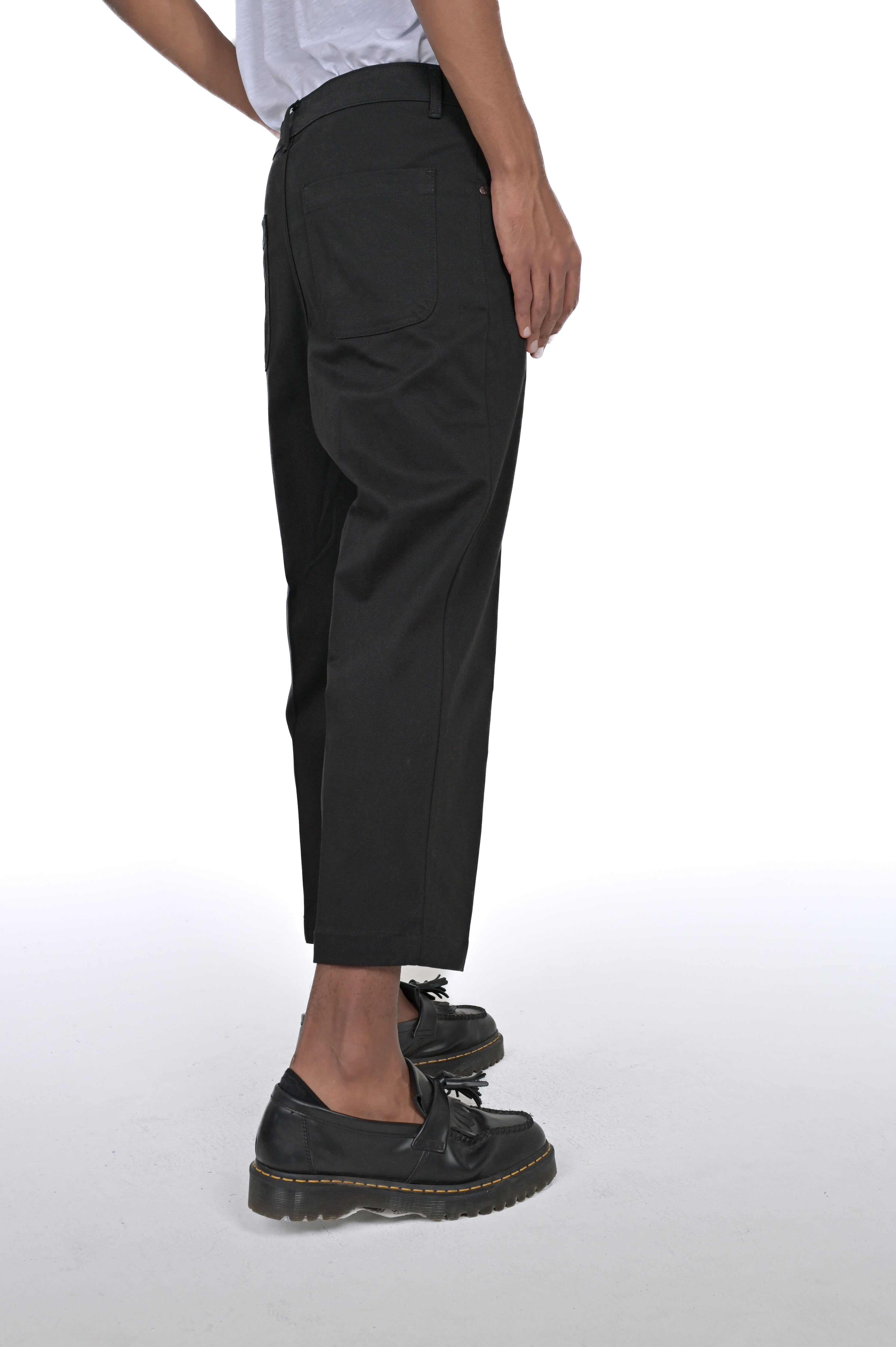 Pantaloni in cotone regular Rock nero FW24/25