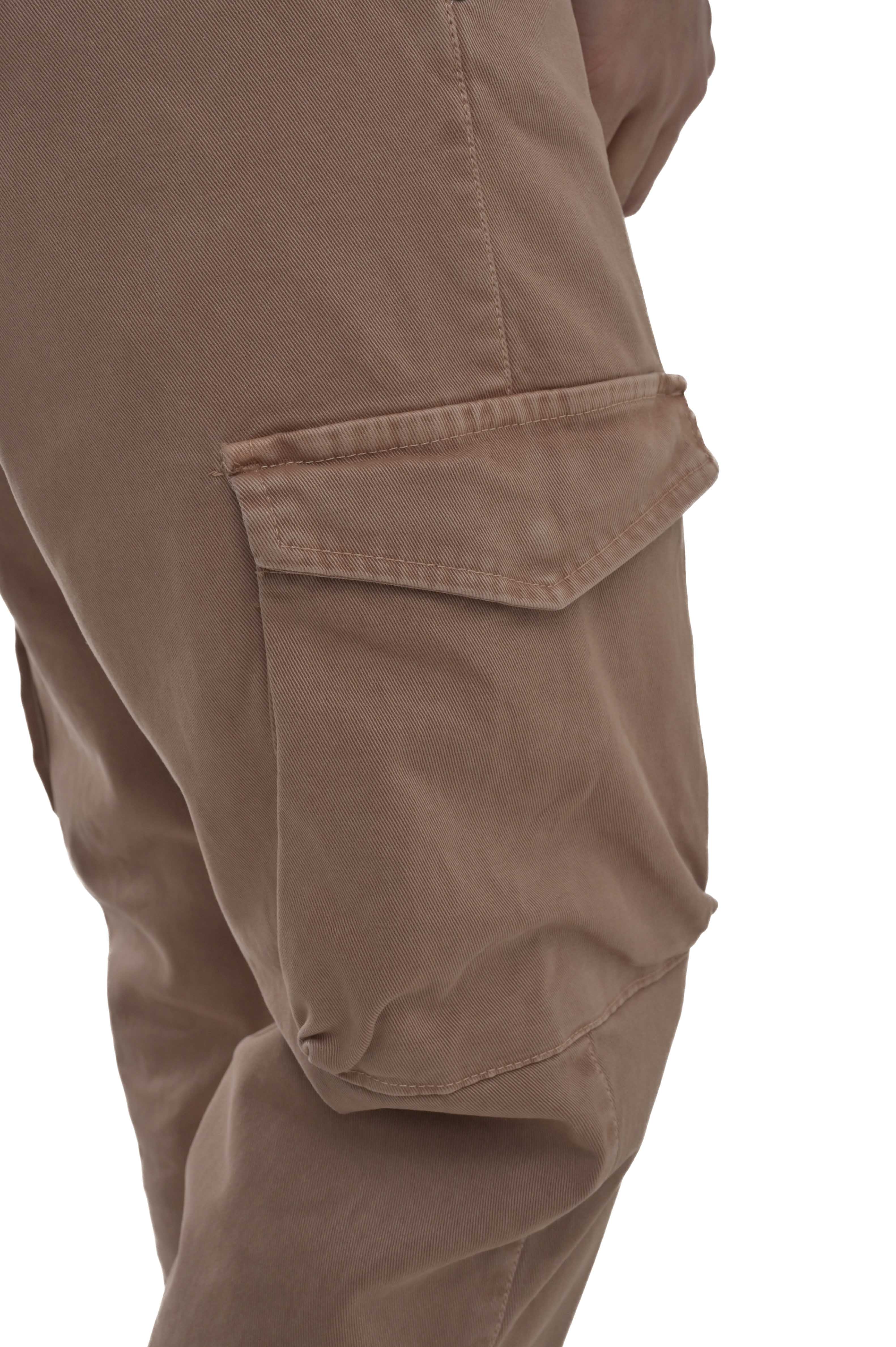 Pantaloni in cotone regular Screen Bull terra di siena FW24/25