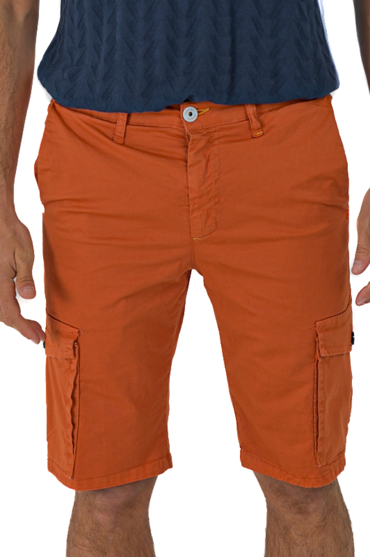 Bermuda in cotone slim Sonic Tascone Arancio