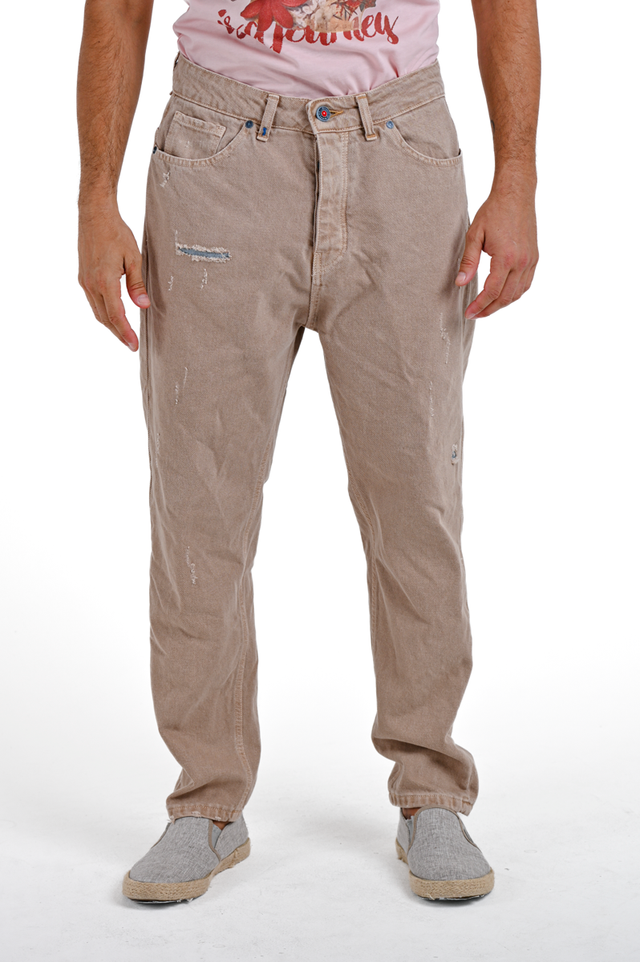 Pantaloni loose Wide M1 beige SS24