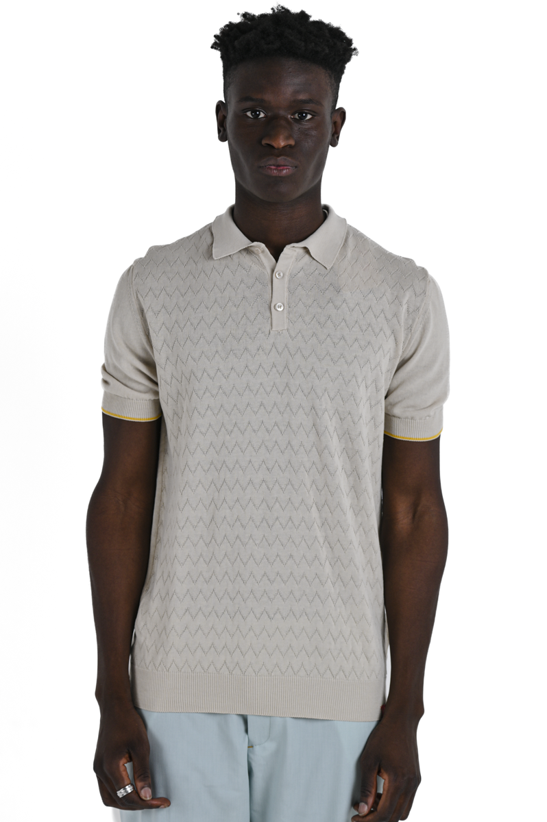 Regular polo shirt DS 2477 beige SS24