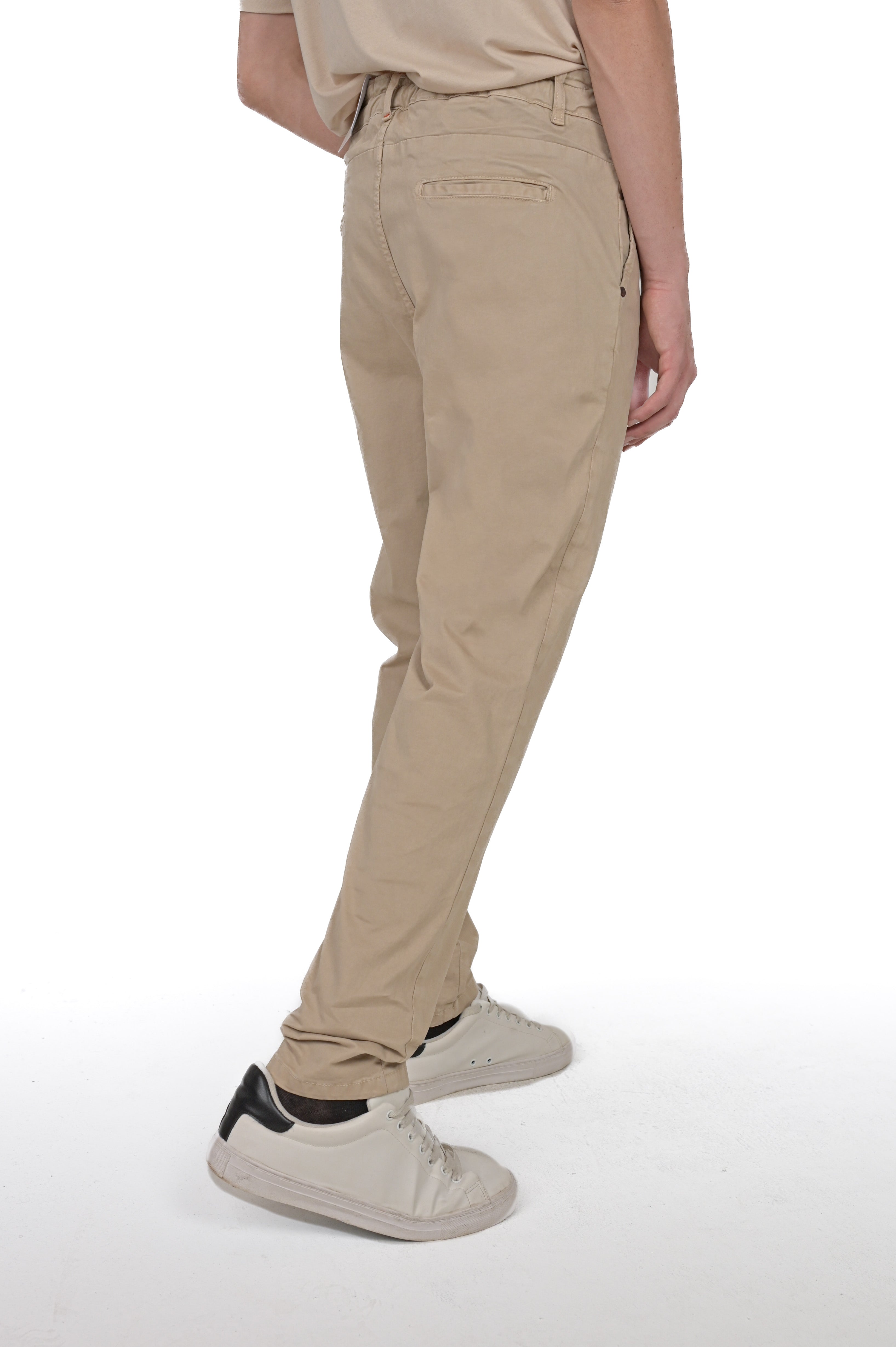 Pantaloni in cotone regular Different Raso beige FW24/25