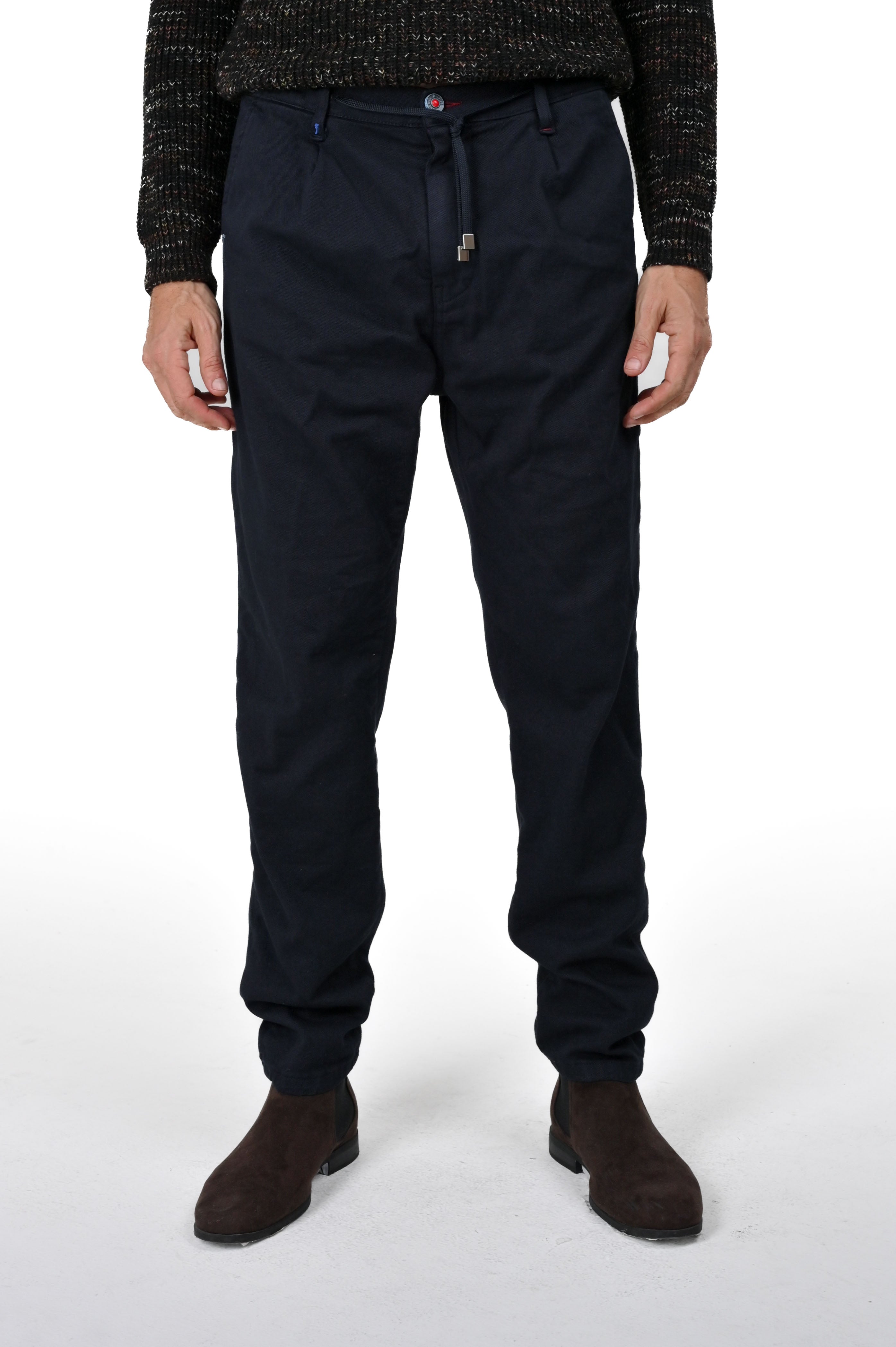 Pantaloni in cotone regular Lion Bull blu FW24/25