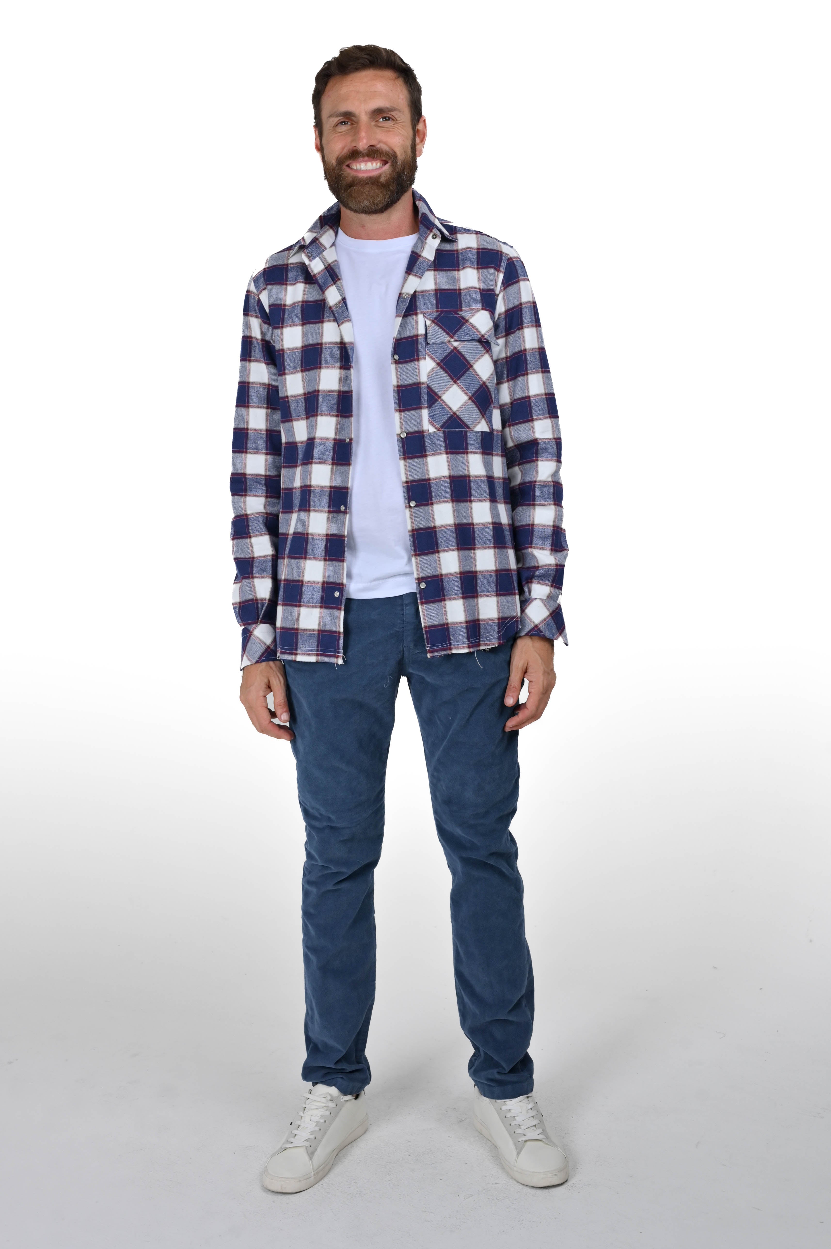 Men's Alaska Blue Flannel Shirt