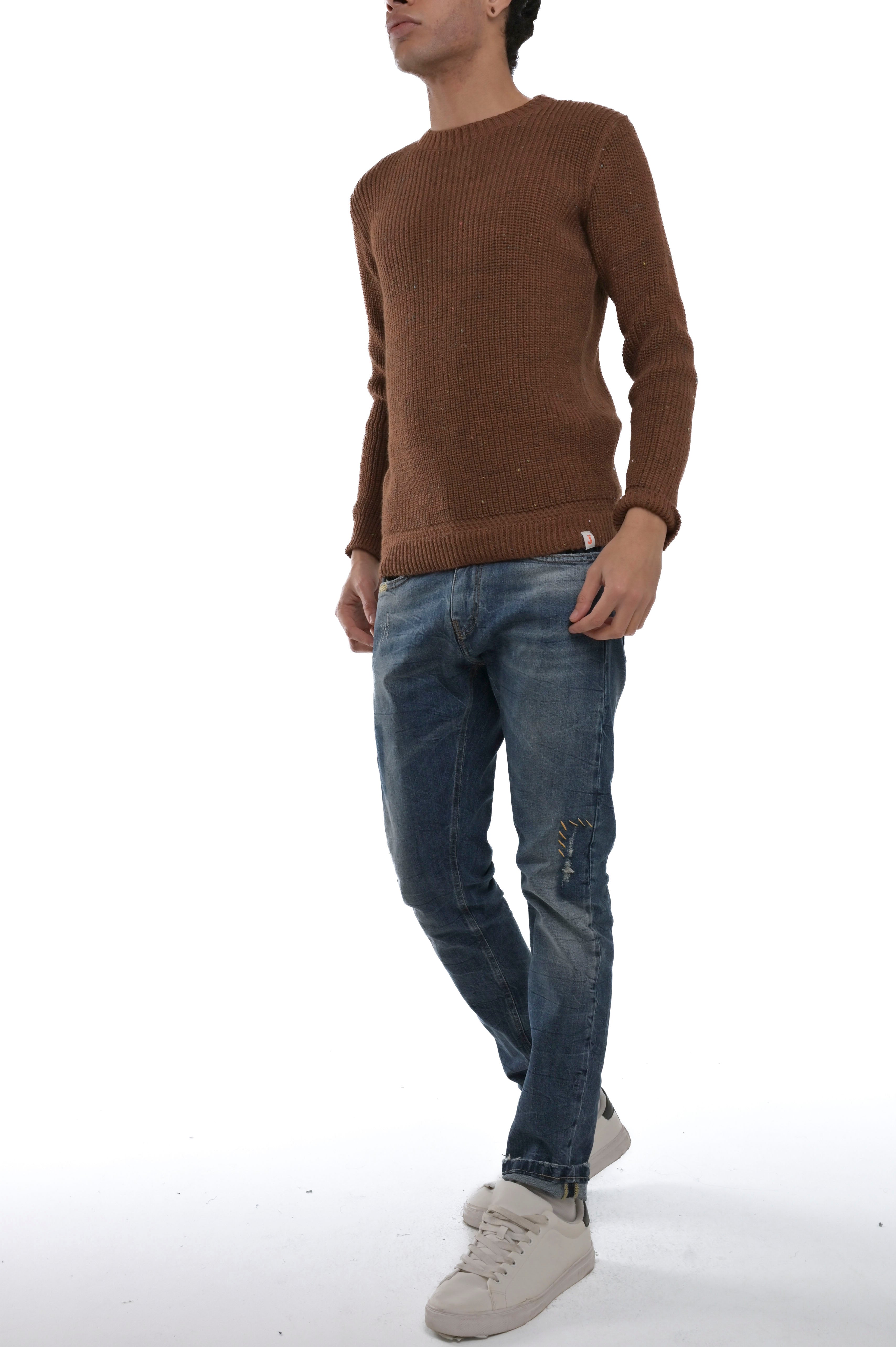 Maglione regular DM 24208 caffè FW24/25