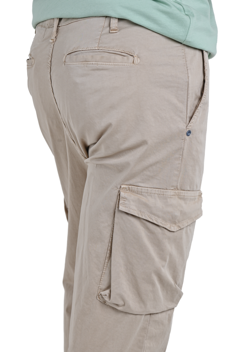 Pantaloni regular Screen Raso Beige SS24