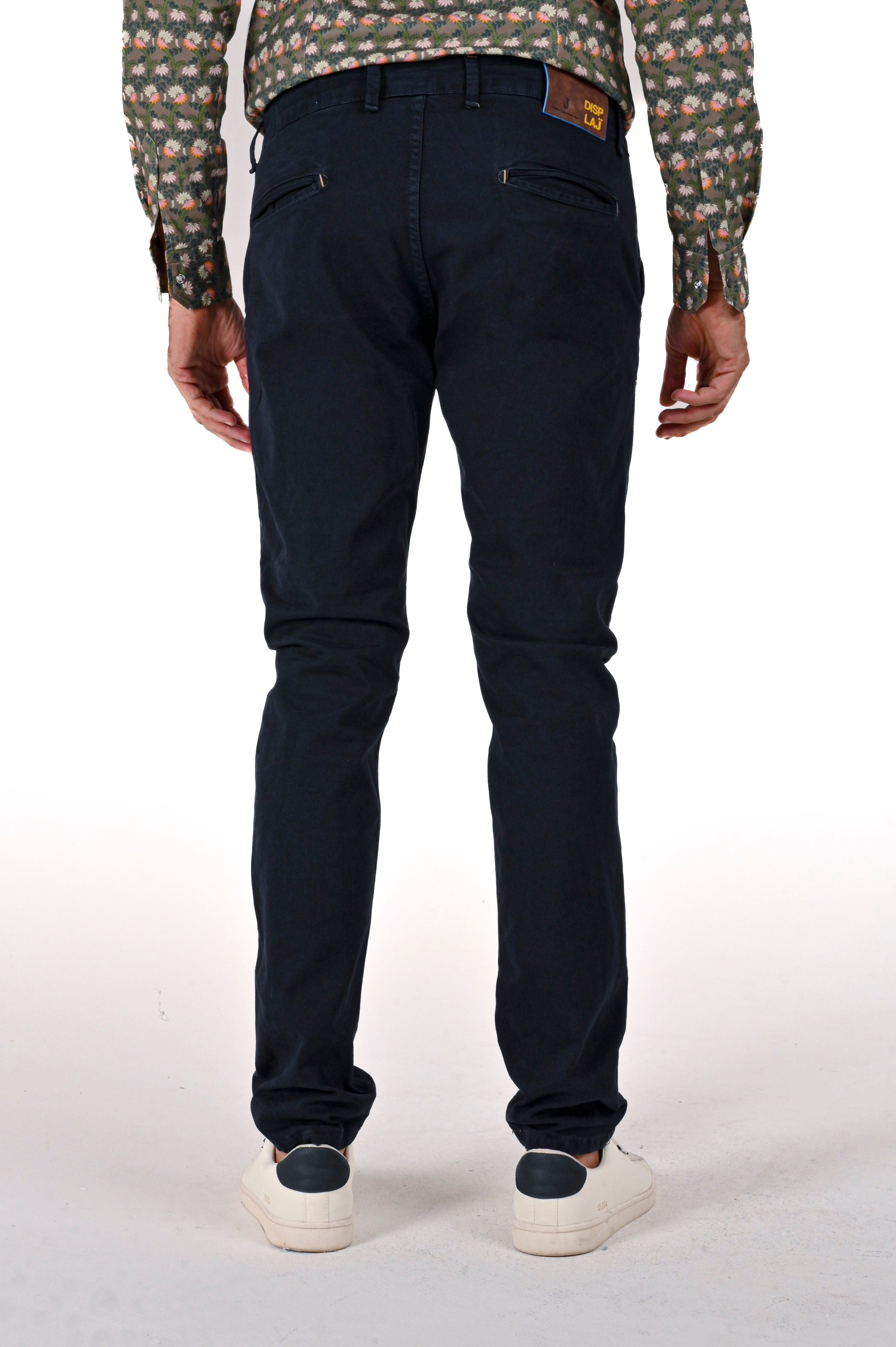 Pantaloni in cotone slim Kinos blu FW24/25