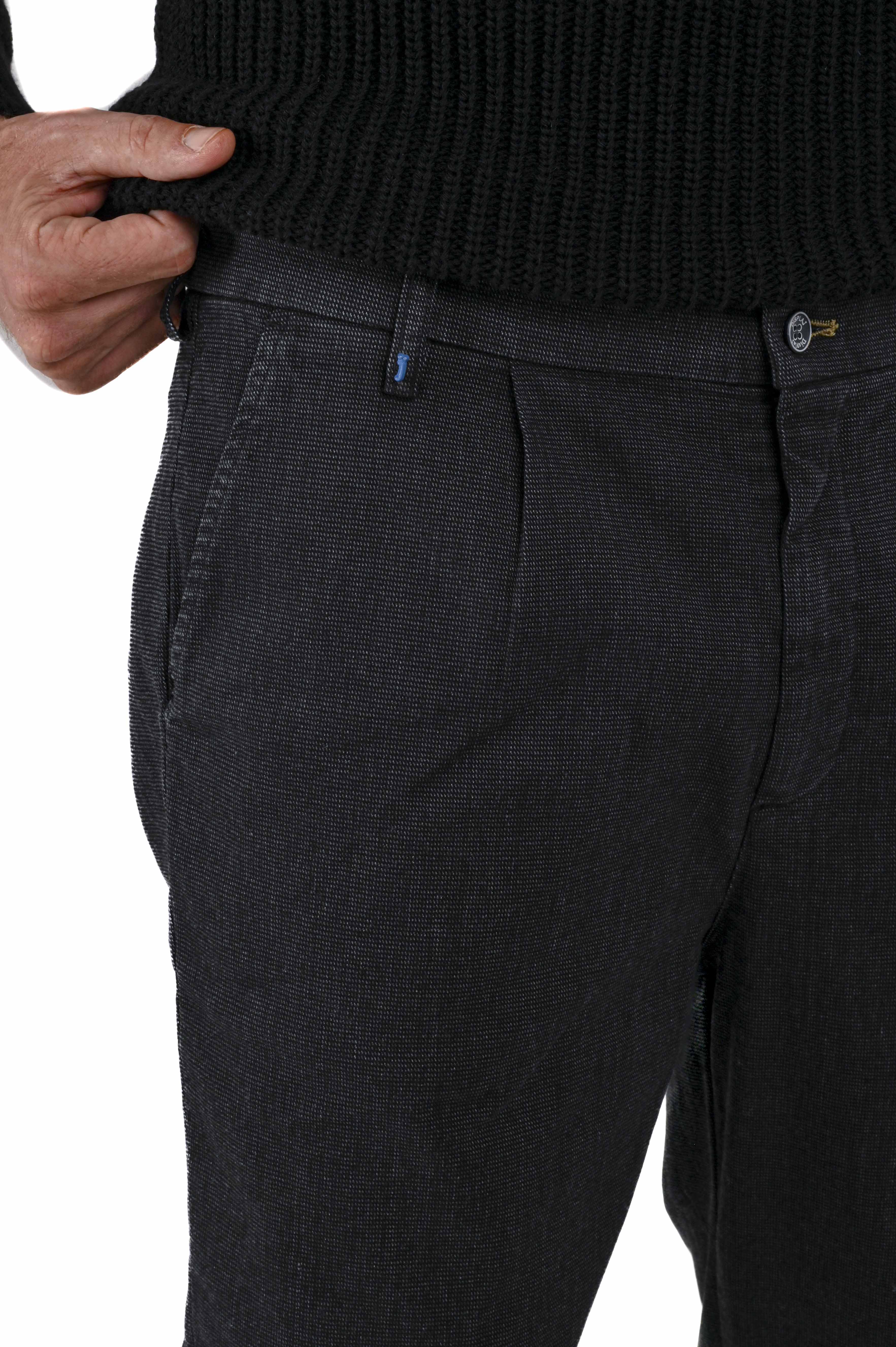 Pantaloni classici loose Ballon River nero FW 24/25