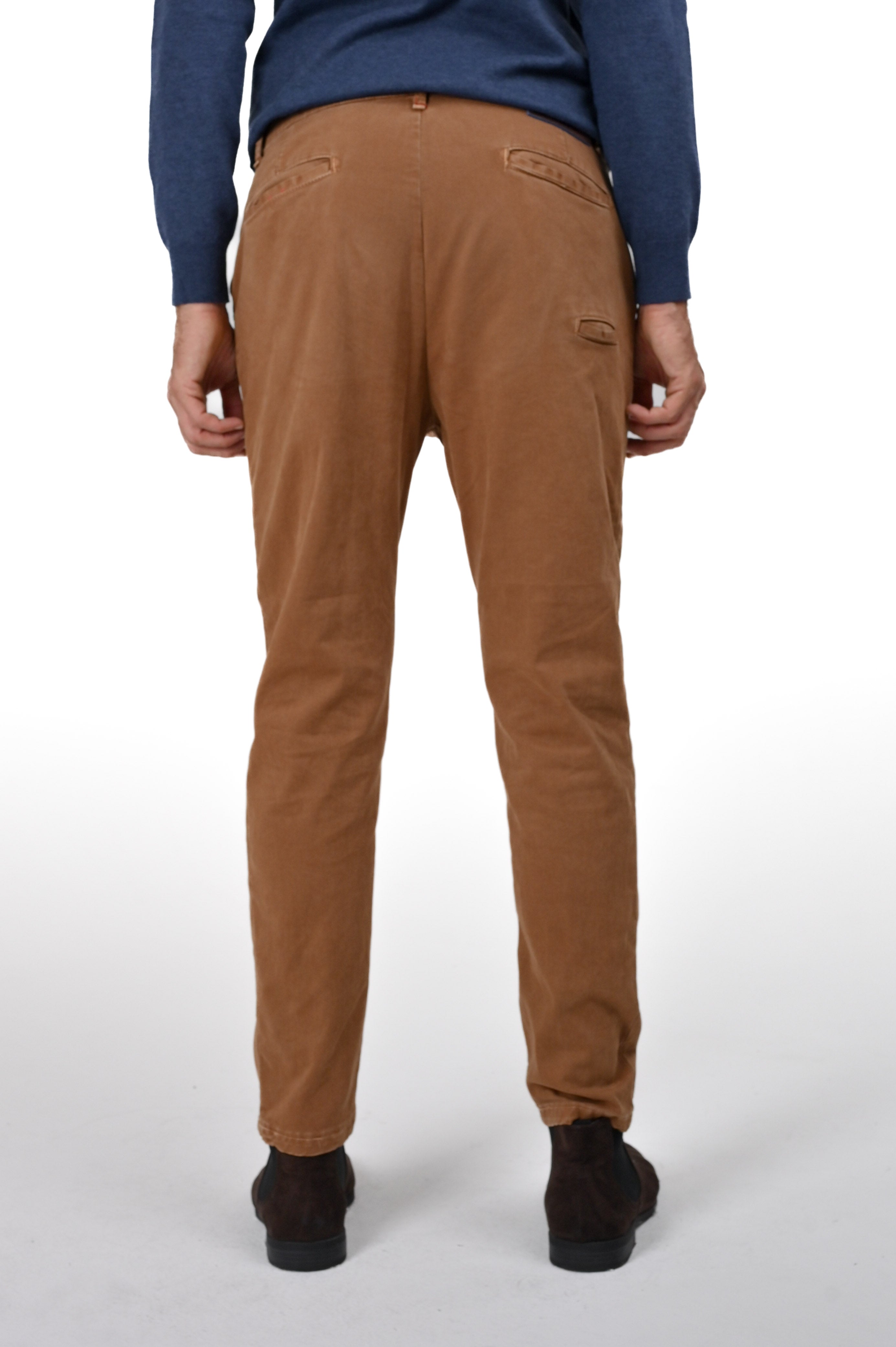 Pantaloni in cotone tapered New Private Gab Biscotto FW24/25