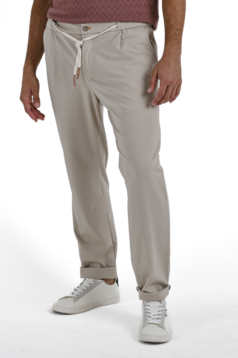 Classic Tapered Pants Net Ferrari Beige SS24