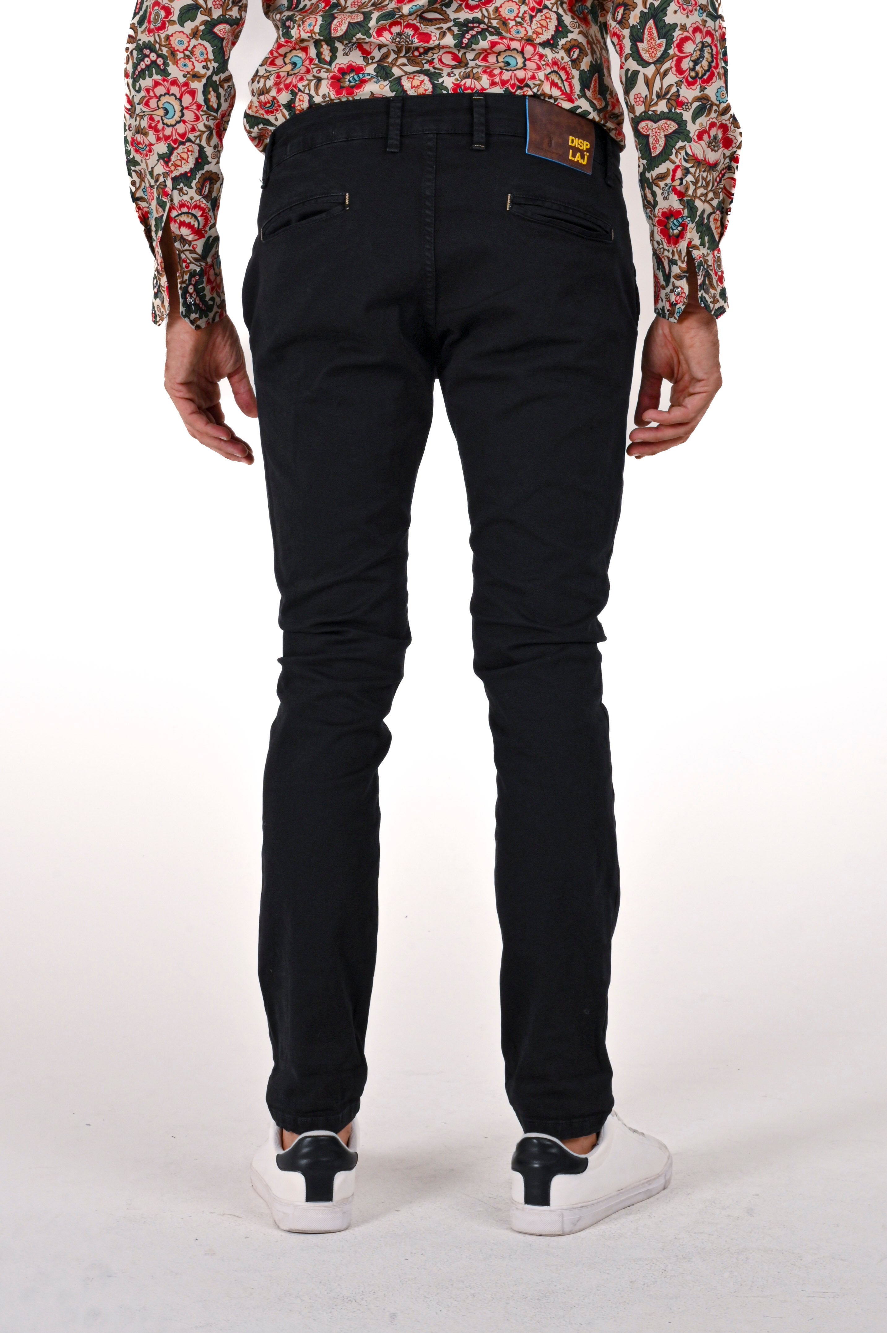 Pantaloni in cotone slim Kinos nero FW24/25