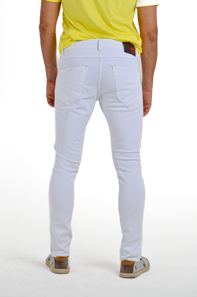 Pantaloni slim New London E26 Bianco SS24