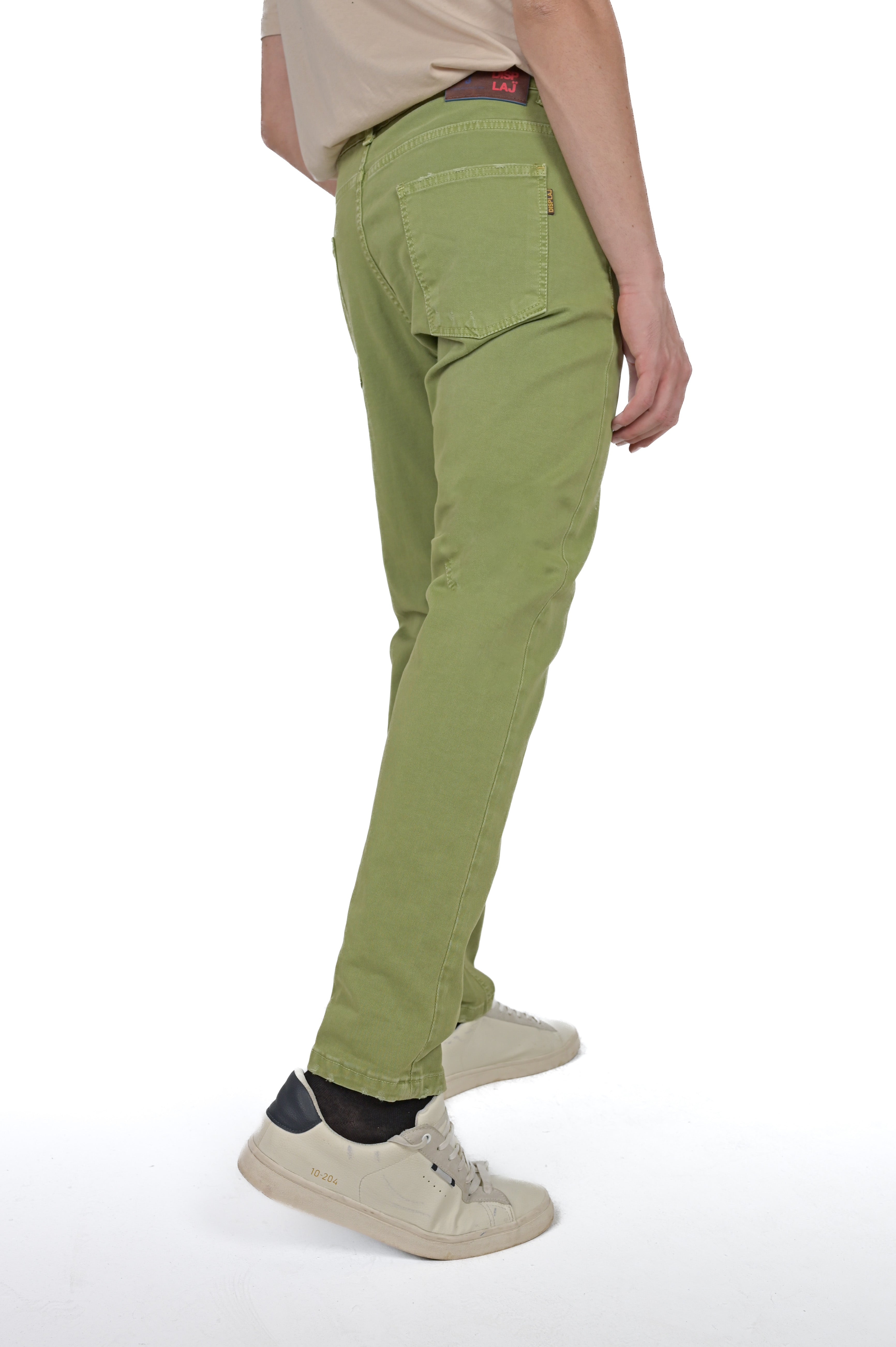 Pantaloni in cotone regular Kong M1 oliva FW24/25