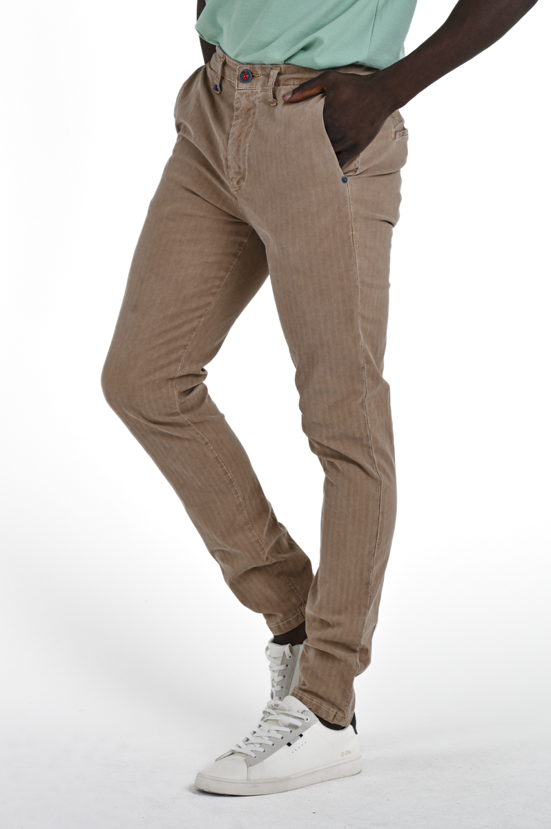 Pantaloni slim Sonic S.B. Beige SS24