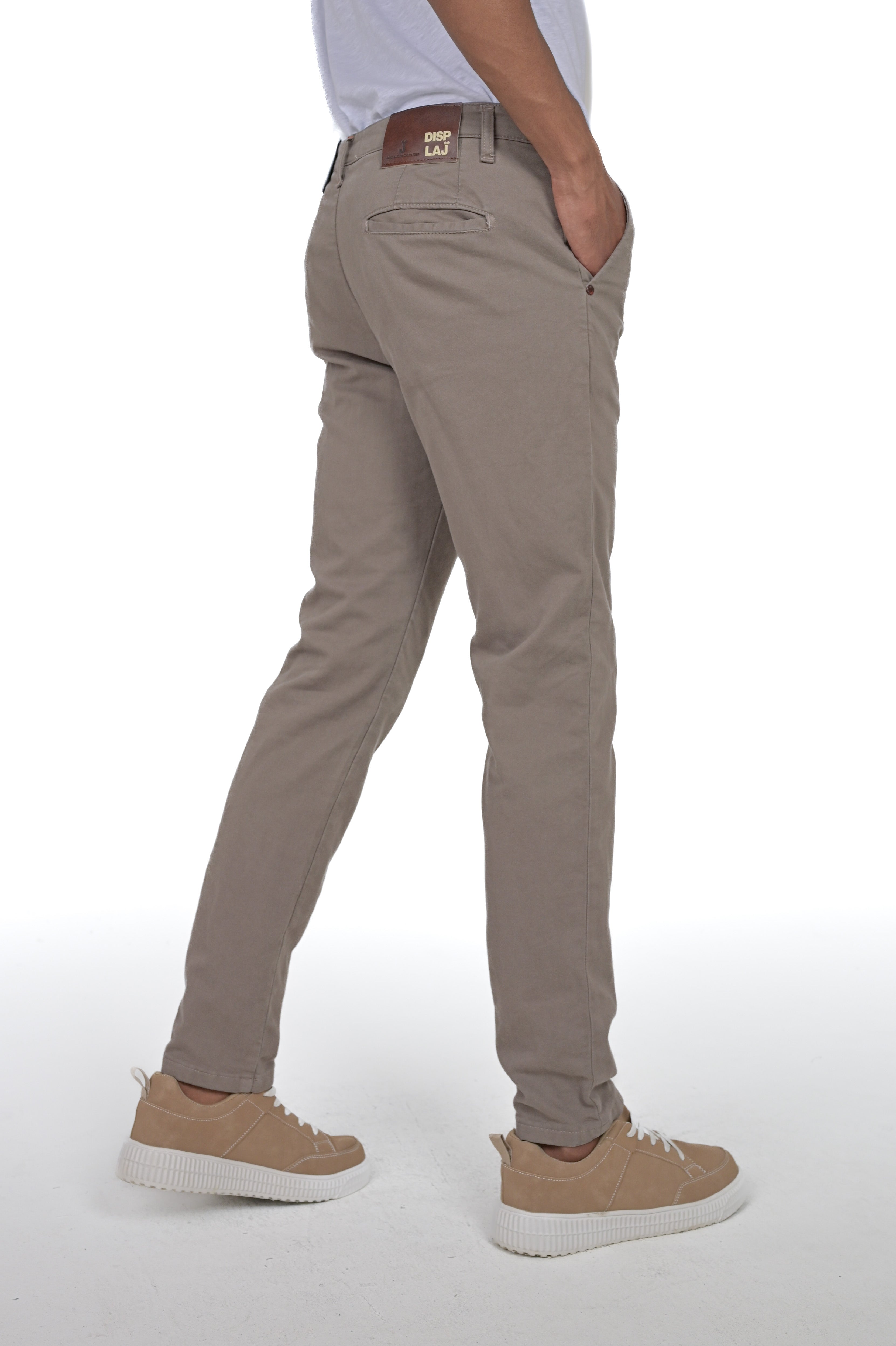 Pantaloni in cotone slim Sonic Kyle fango FW24/25