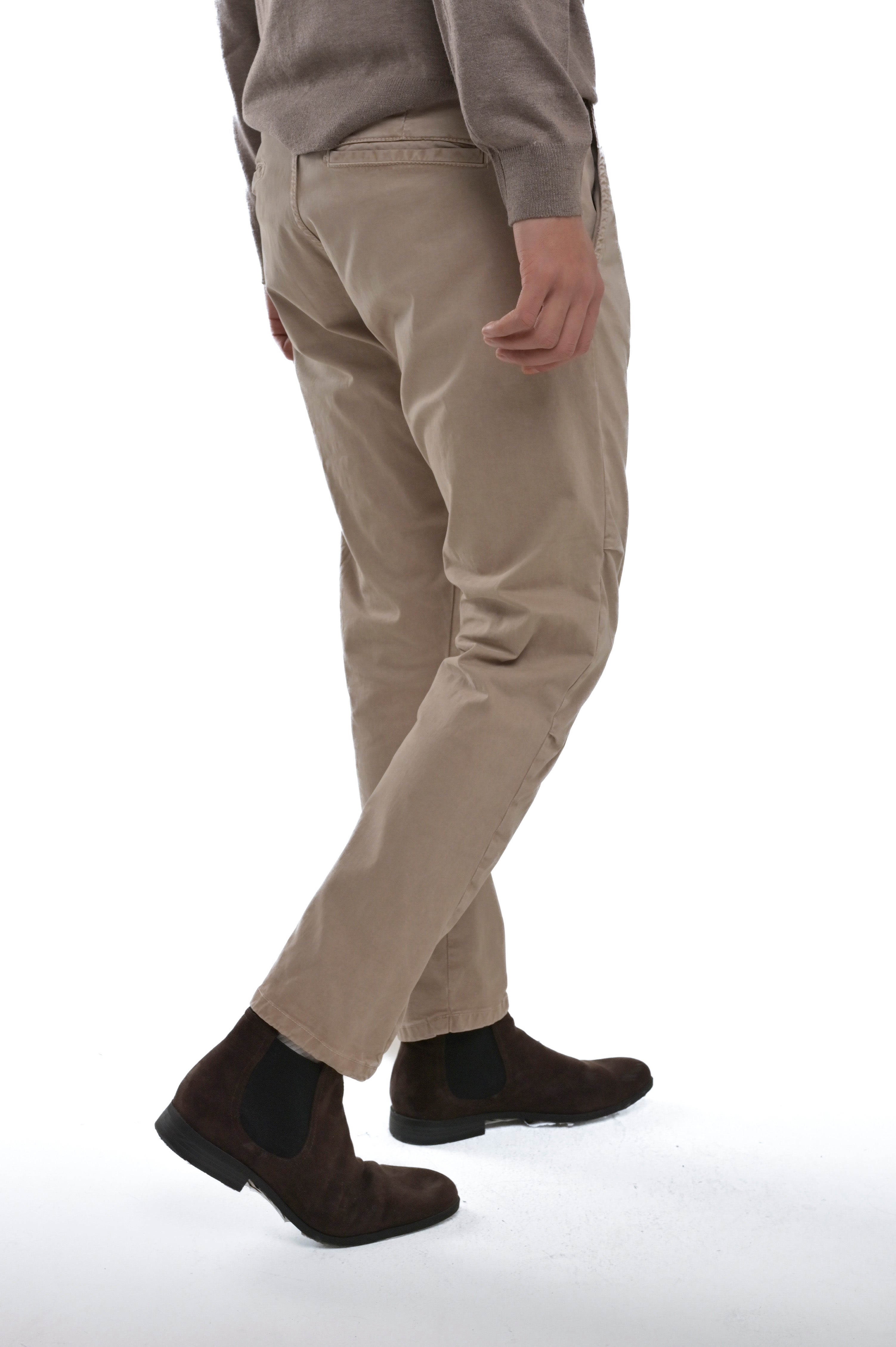 Pantaloni in cotone regular View Raso beige FW24/25