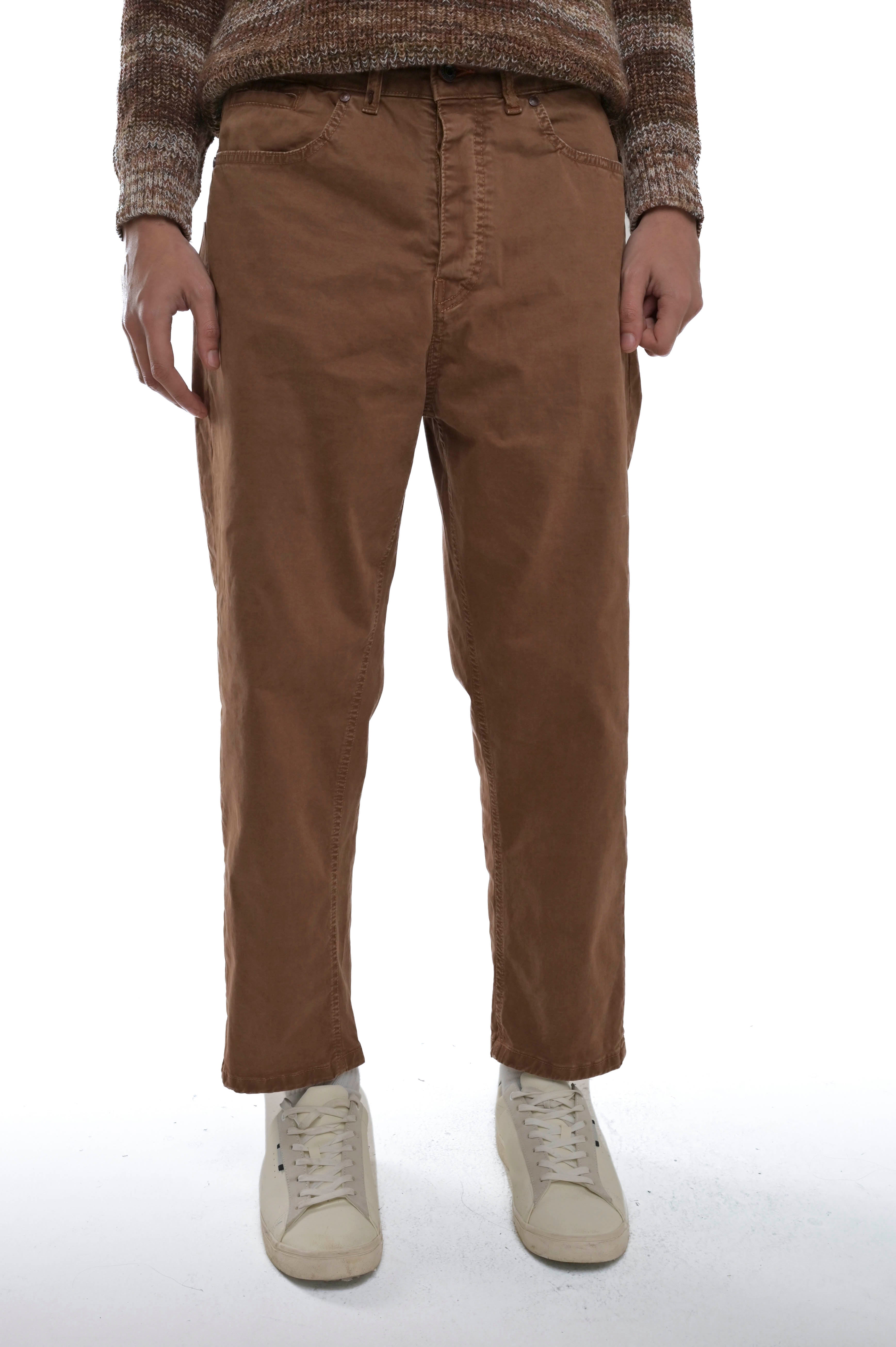 Pantaloni in cotone loose King Raso bruciato FW24/25