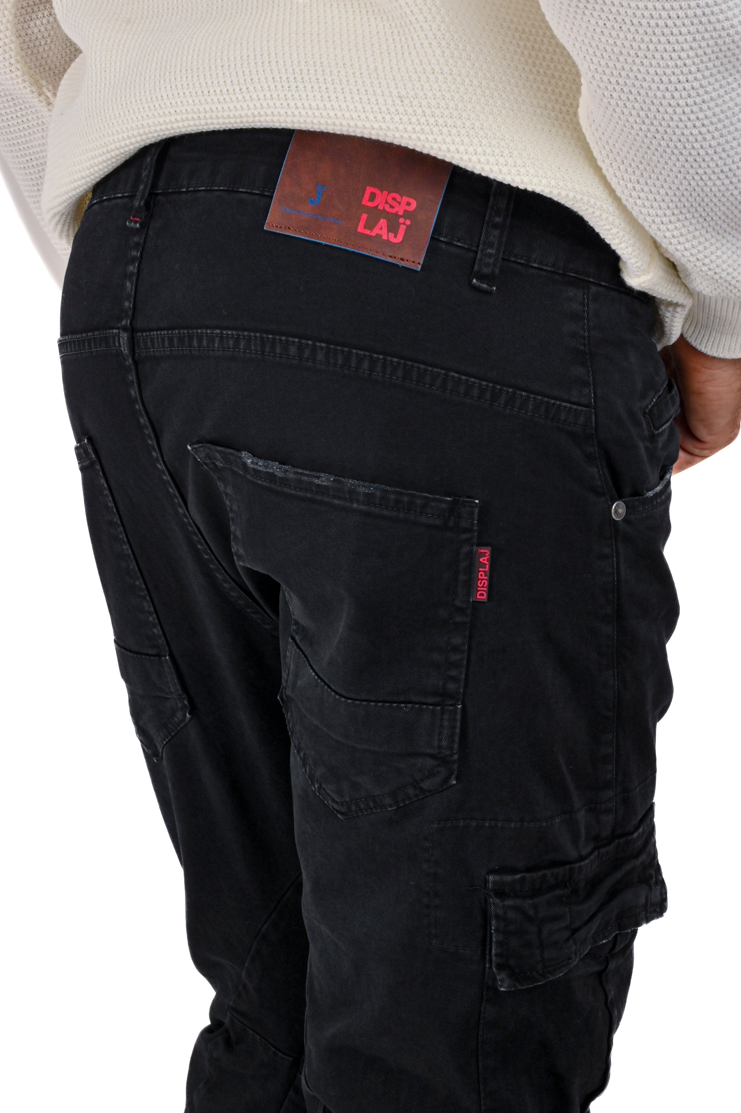 Pantaloni in cotone tapered New Evolution nero FW24/25