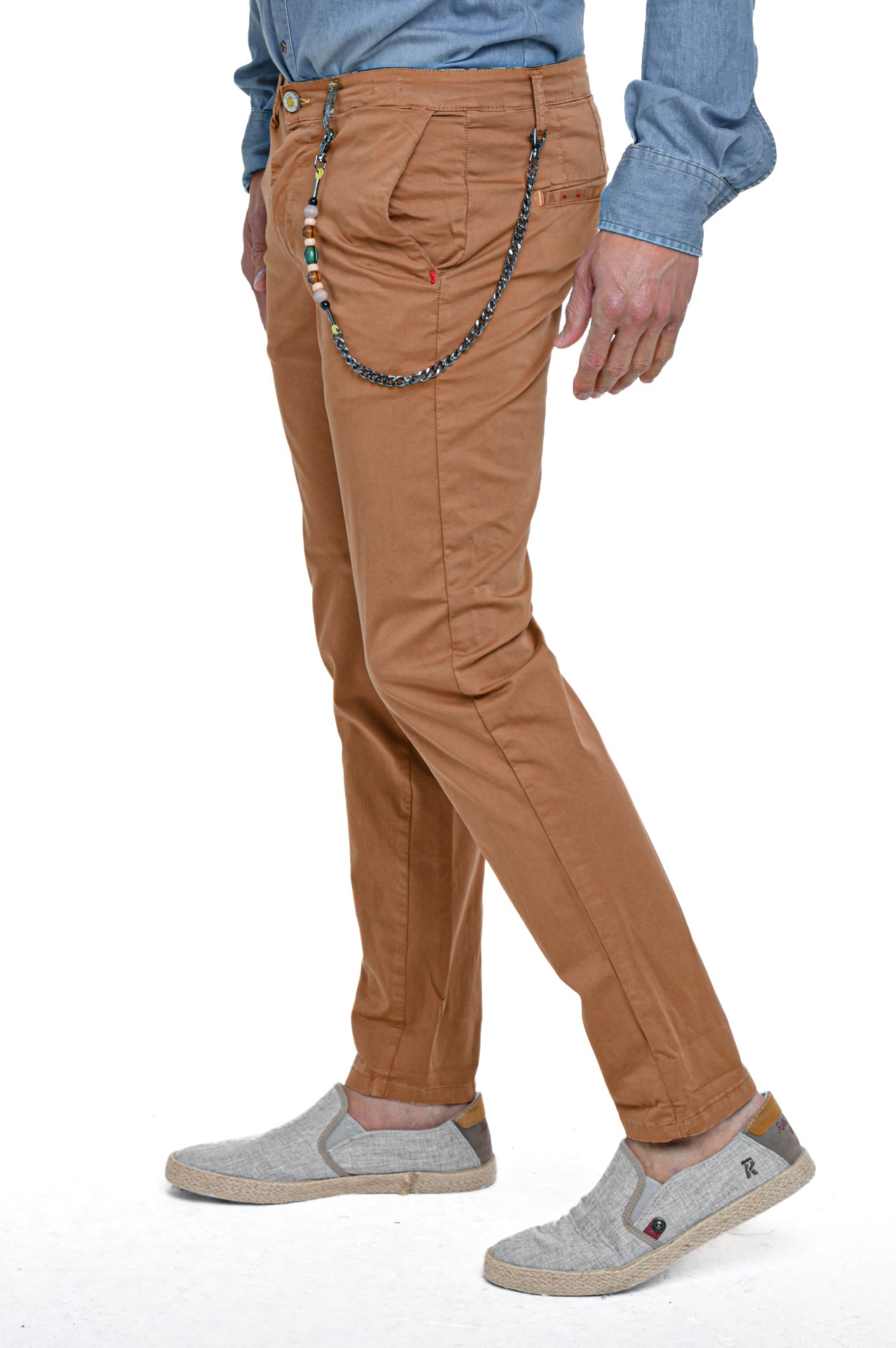 Slim Cotton Trousers Sonic Raso SS23