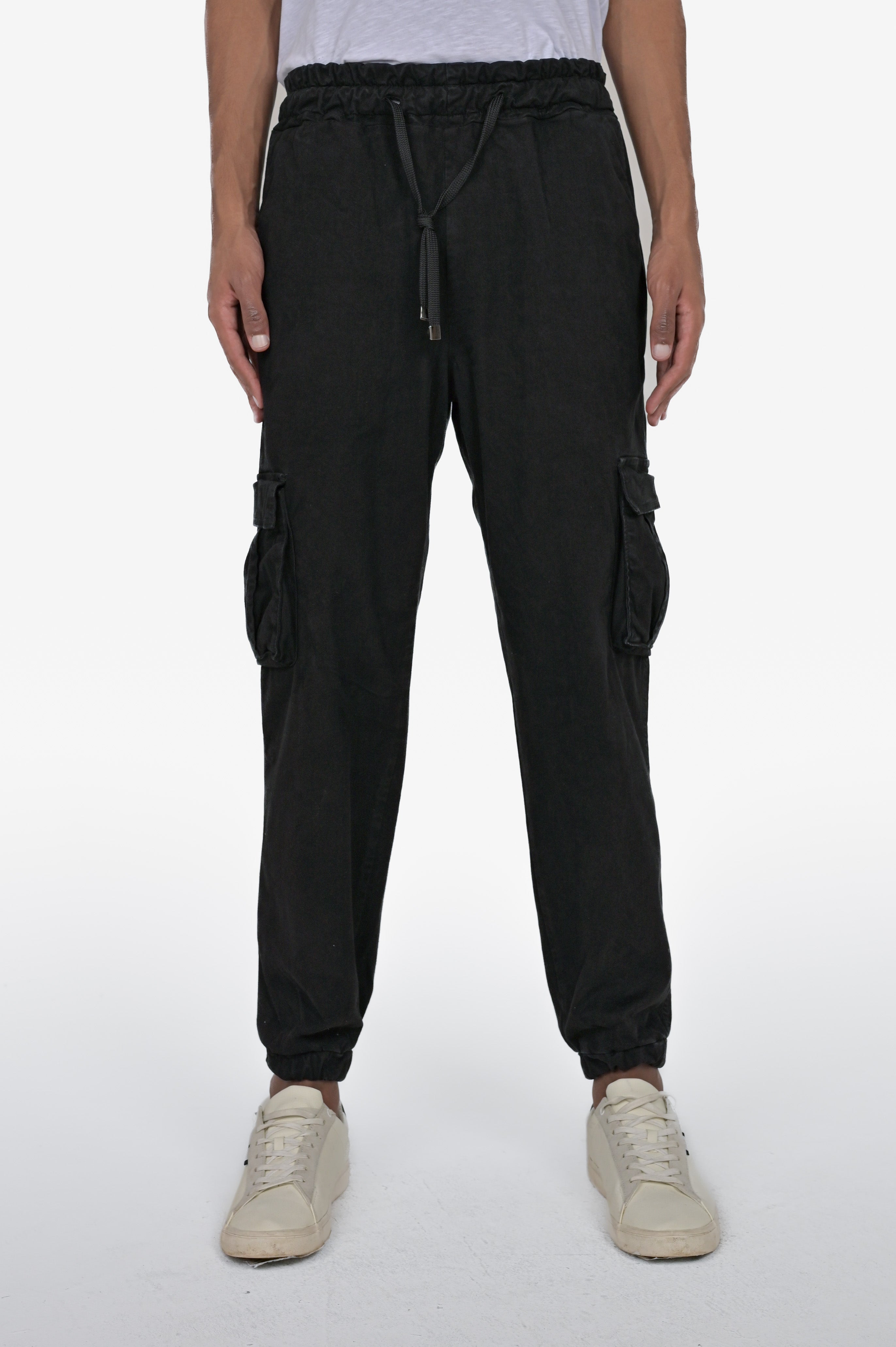 Detroit Black Regular Cotton Trousers FW24/25