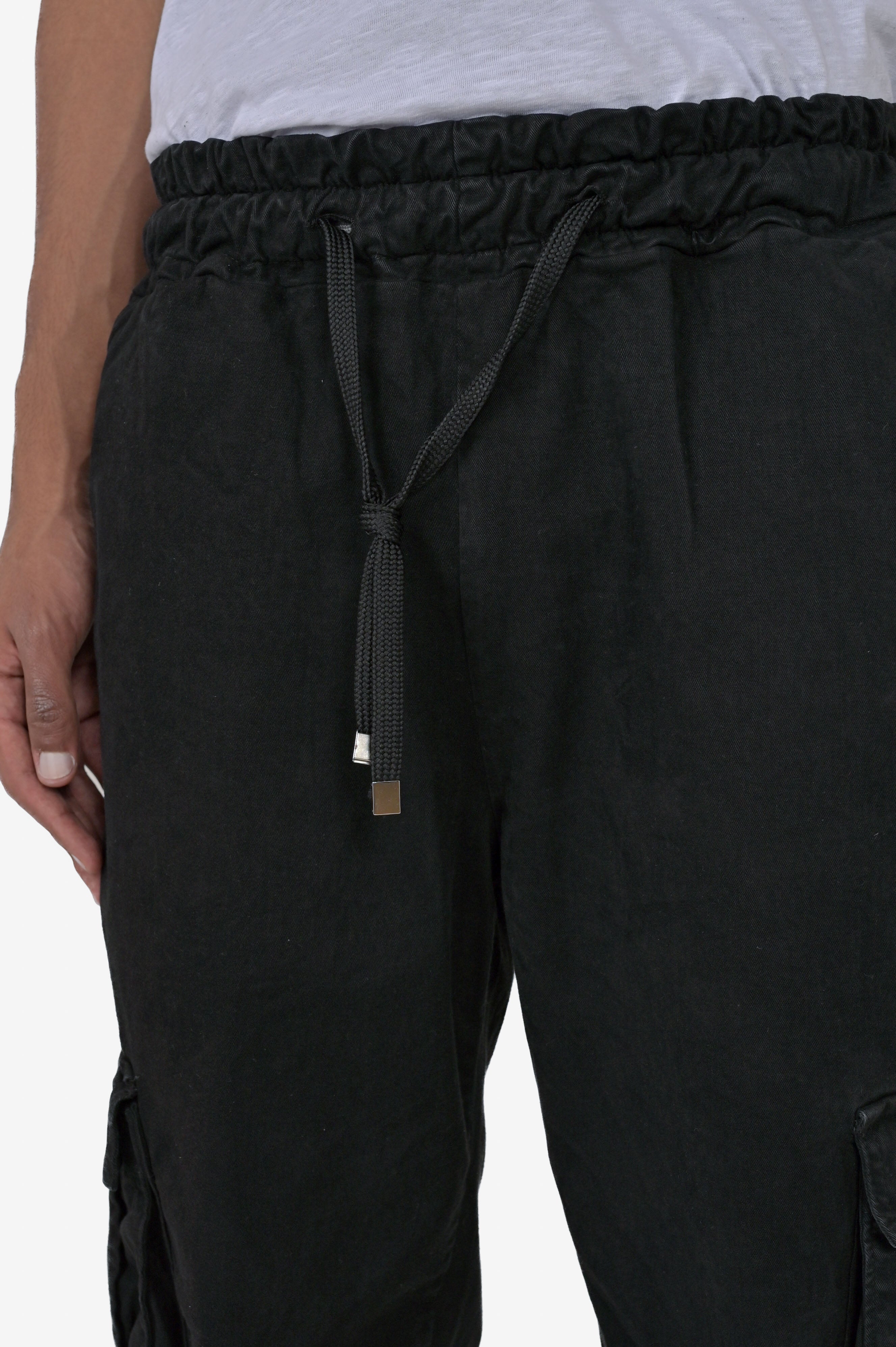 Detroit Black Regular Cotton Trousers FW24/25