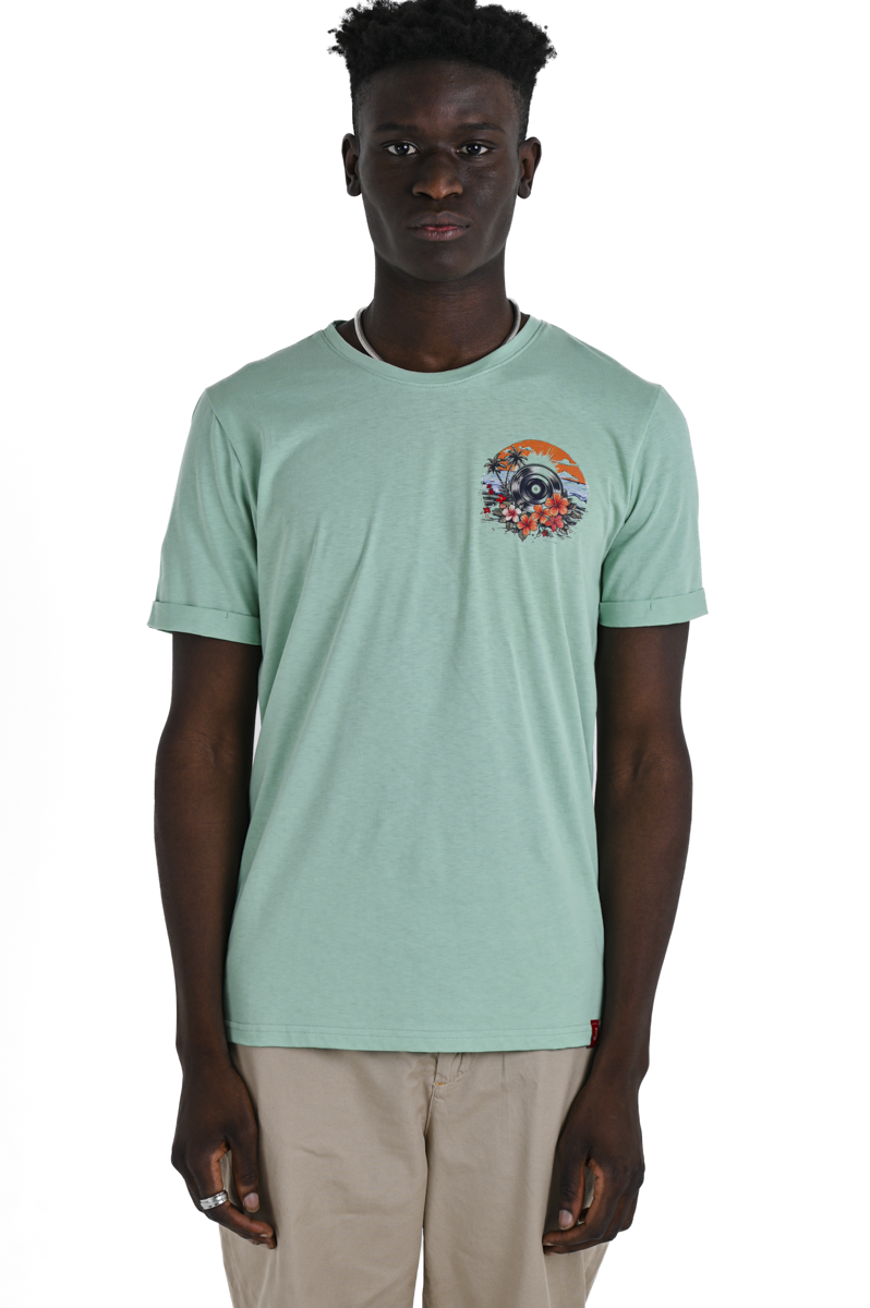 T-Shirt regular Vinil Verde Acqua SS24