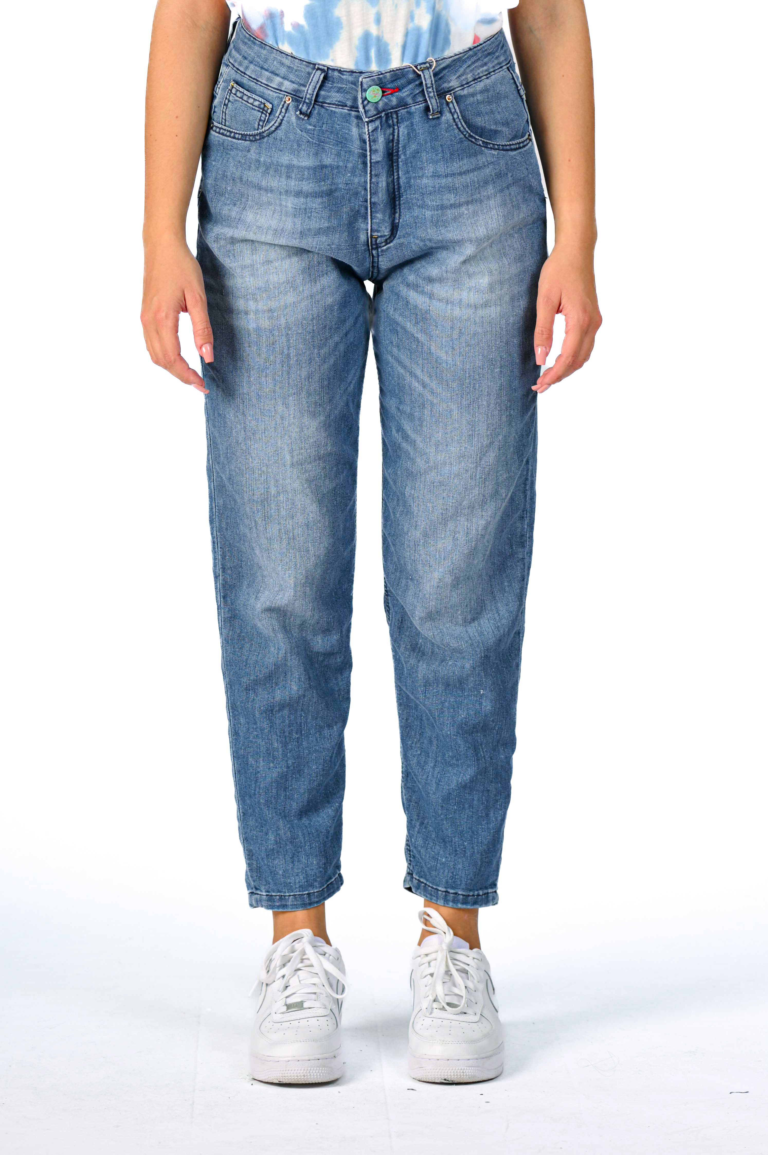 Women's Jeans Mom Fit Wilma Chiaro Extraleggero SS24