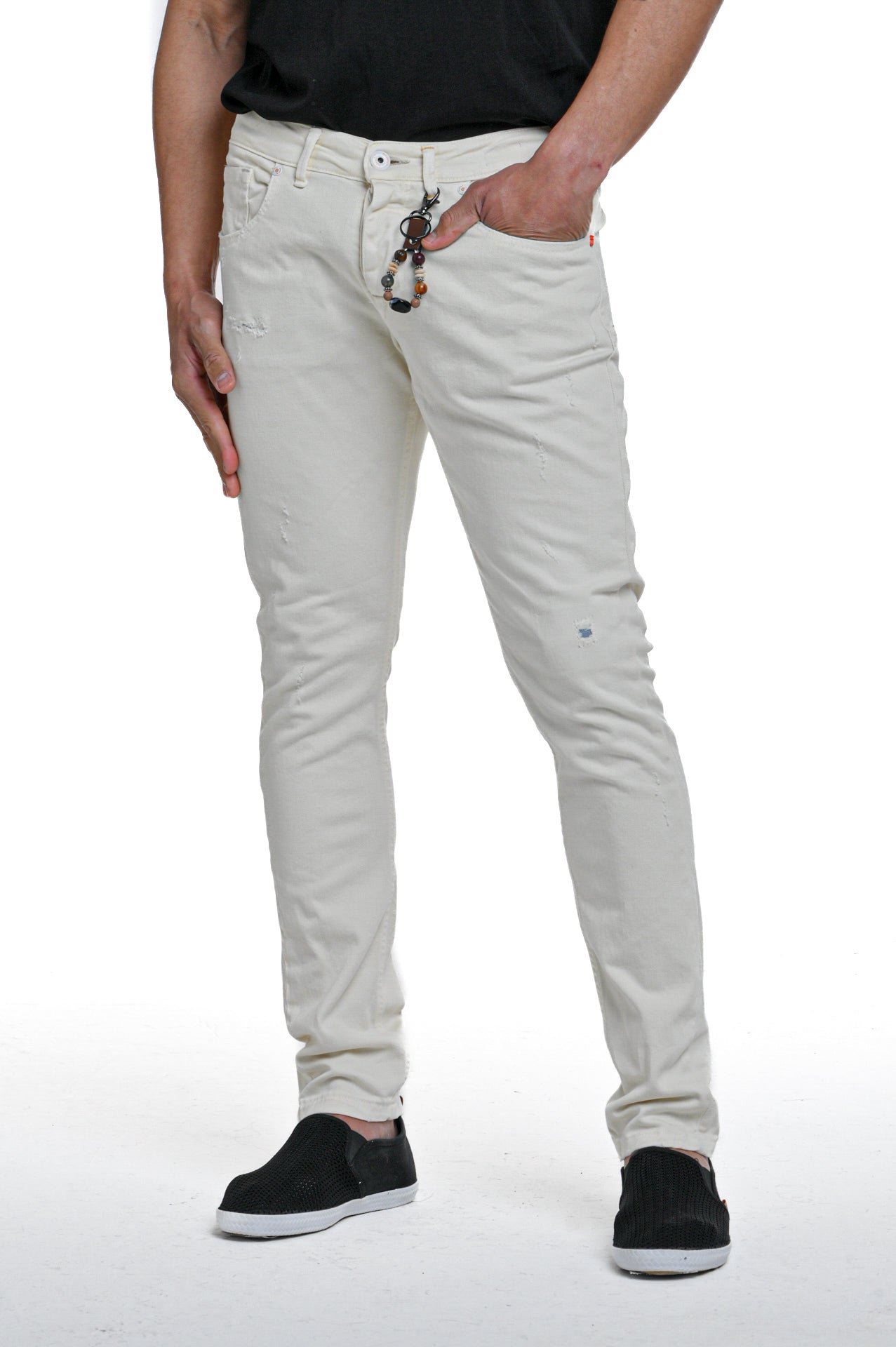 New London DRL SS23 slim cotton trousers