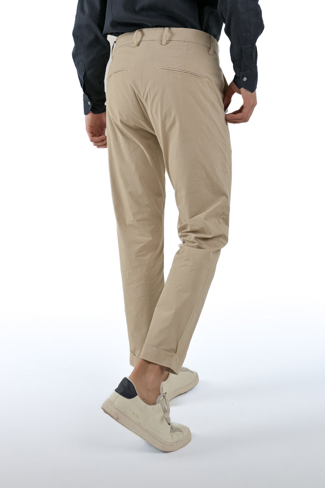 Pantaloni classici slim Racket Formentera Beige SS24