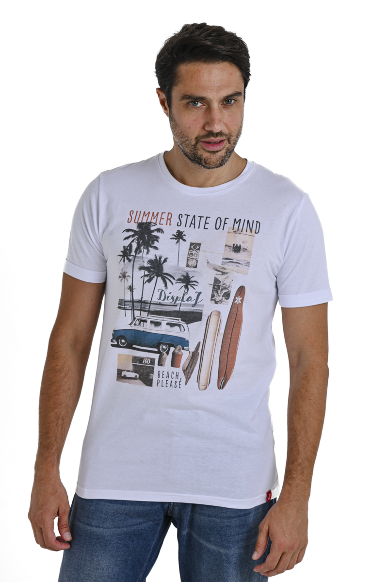 SS24 white regular beach t-shirt