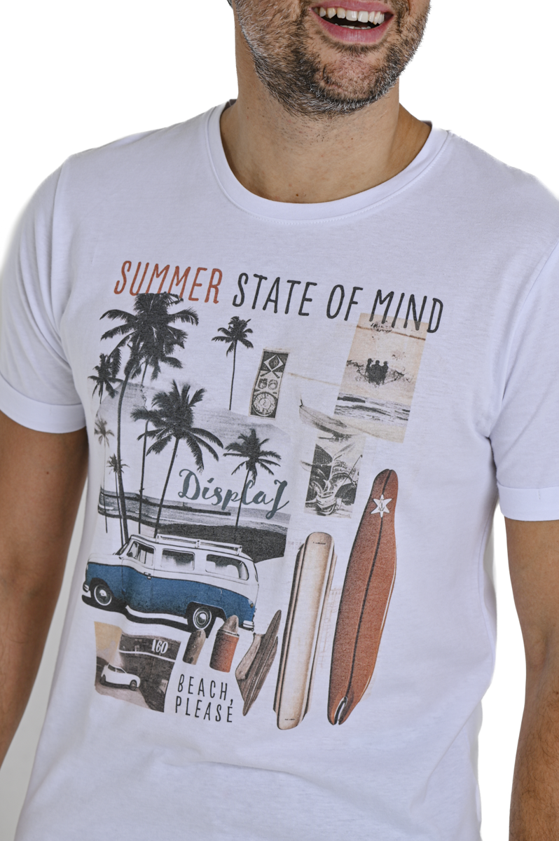 T-Shirt regular Beach bianco SS24