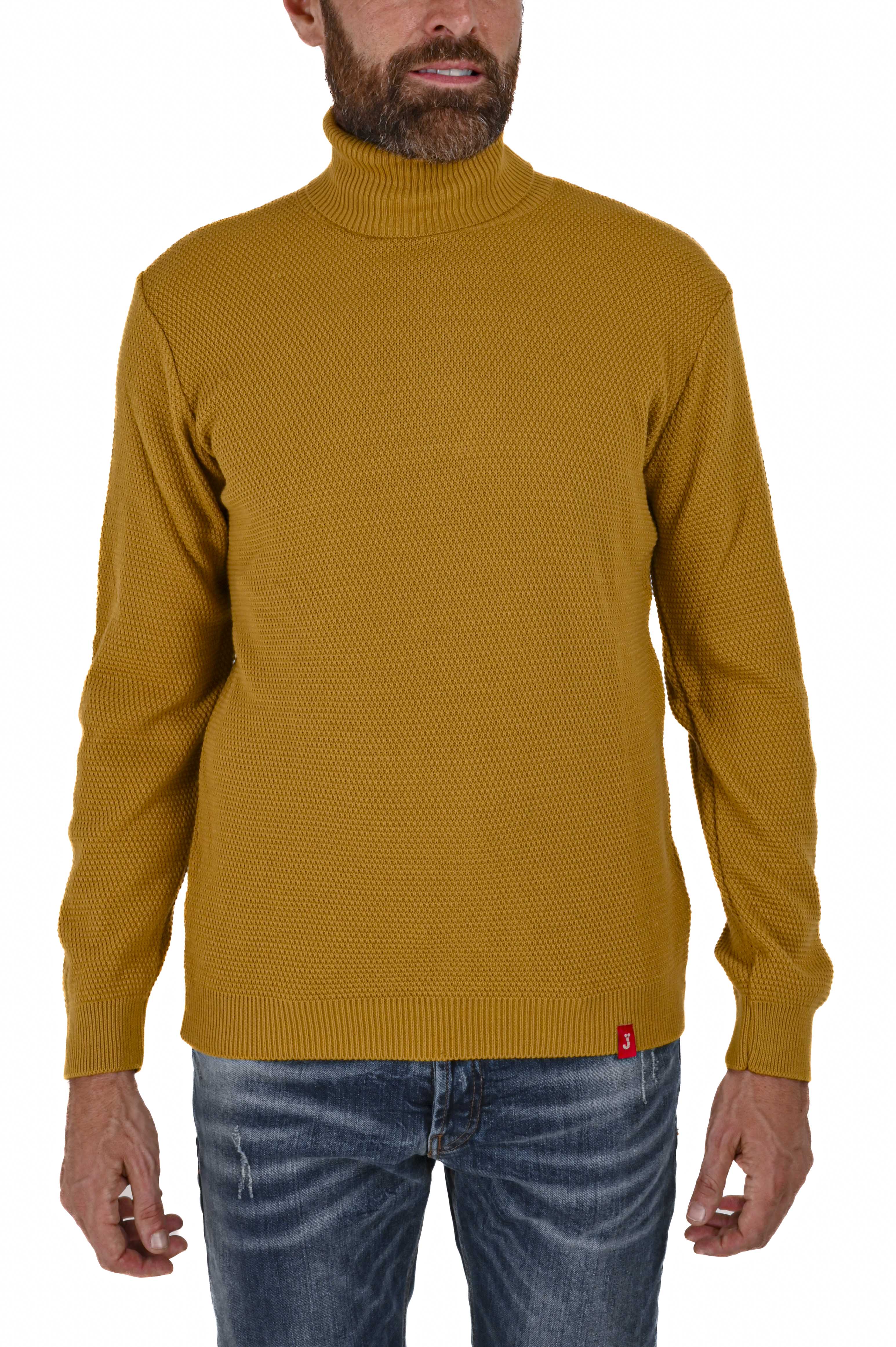 Maglione regular a collo alto DM 2402 senape FW23/24