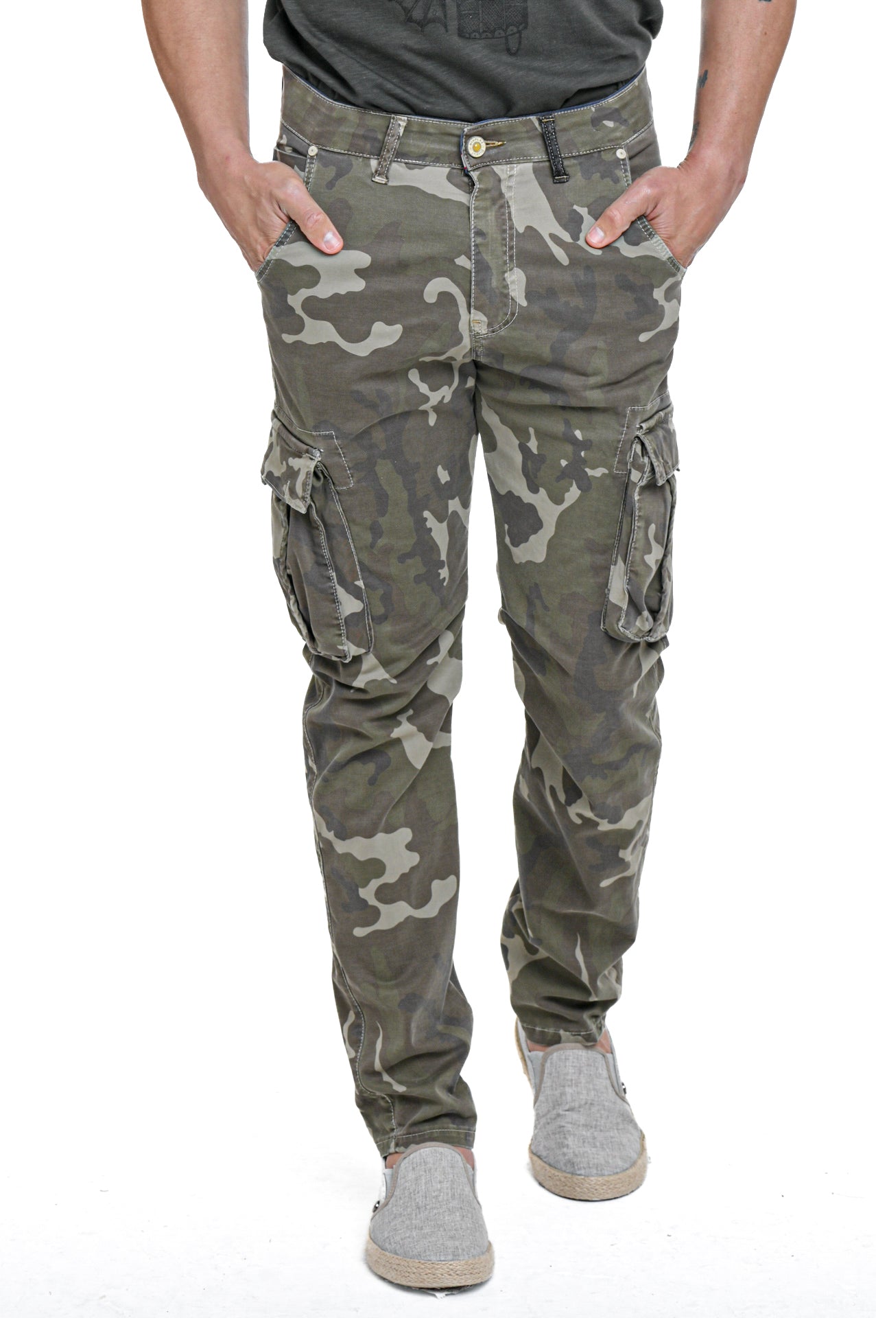 Marktas Green Camouflage Regular Pants SS23