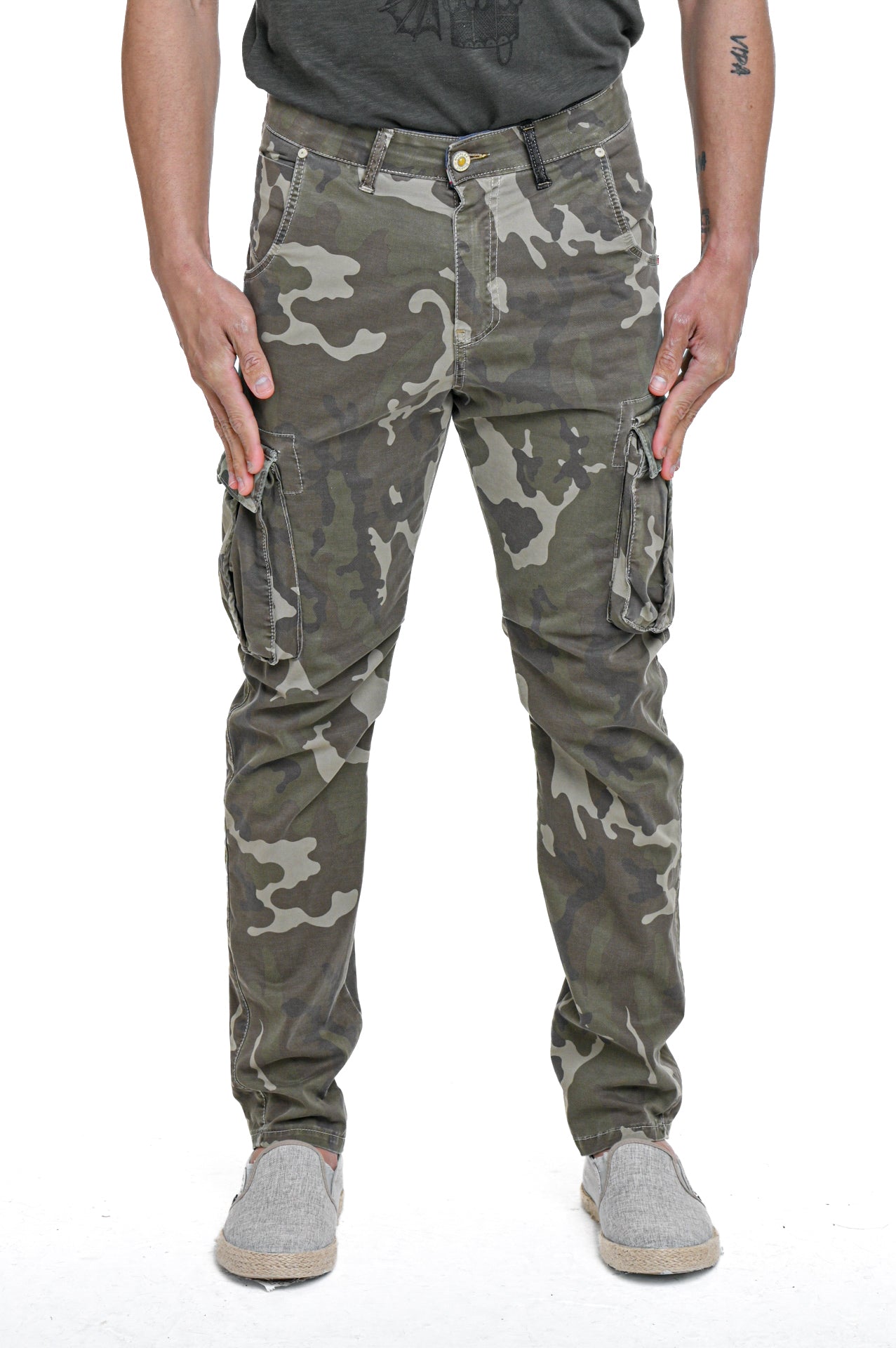 Marktas Green Camouflage Regular Pants SS23