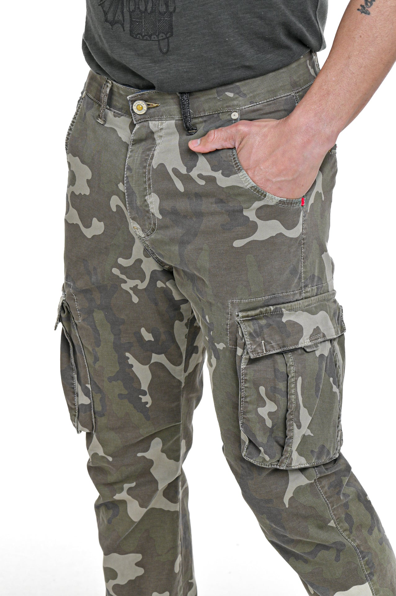 Marktas Green Camouflage Regular Pants SS23