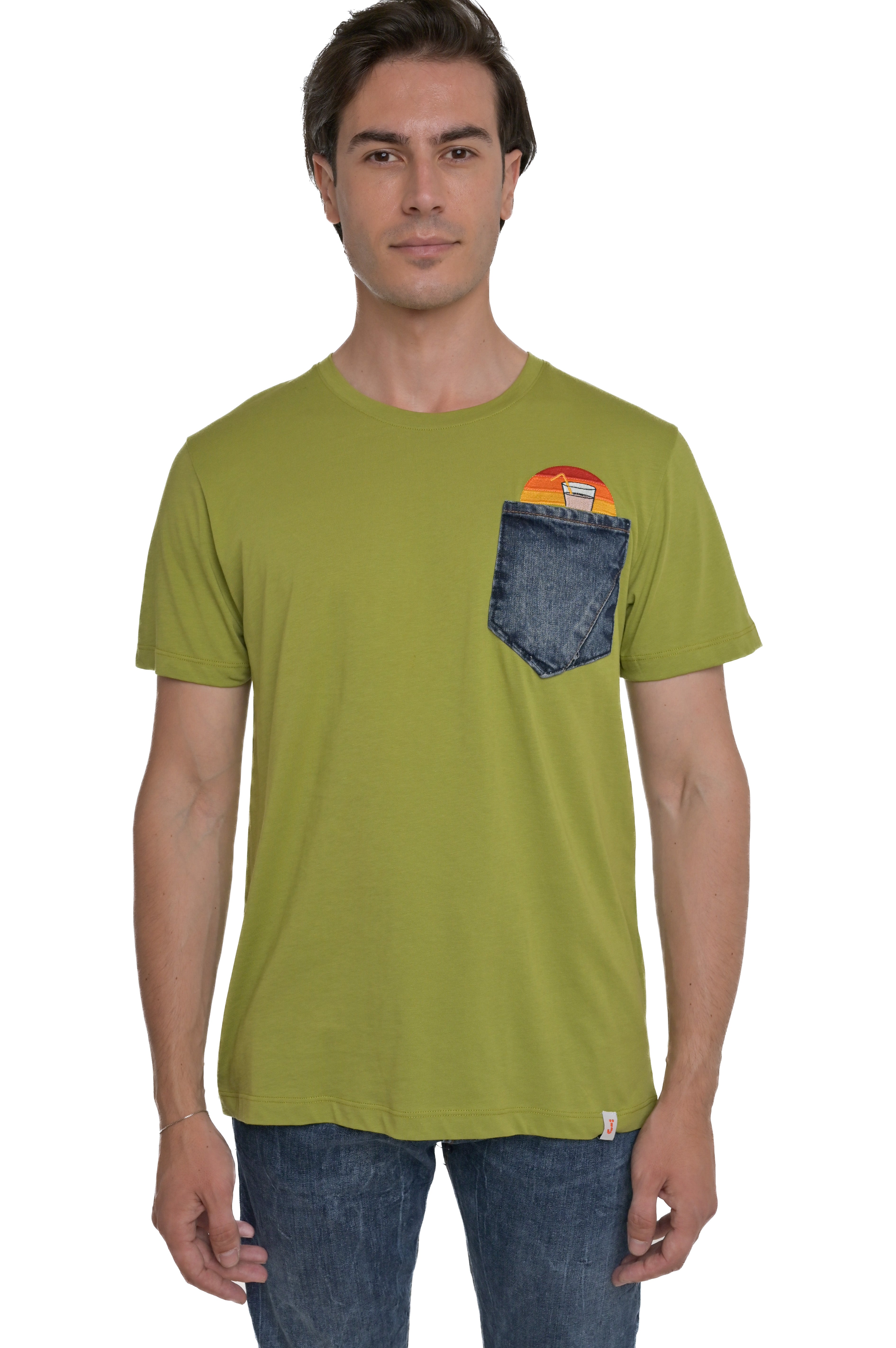 T-Shirt regular DPE 2513 verde SS25