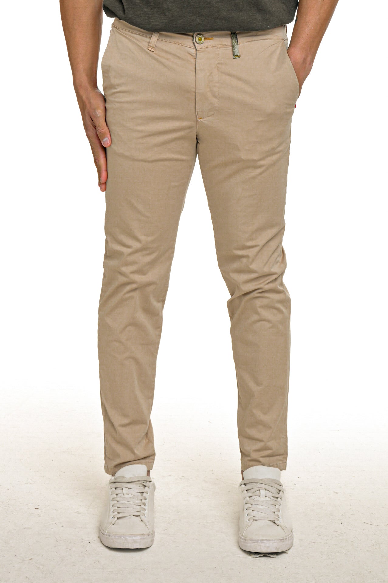 Slim Cotton Trousers Sonic Raso SS23