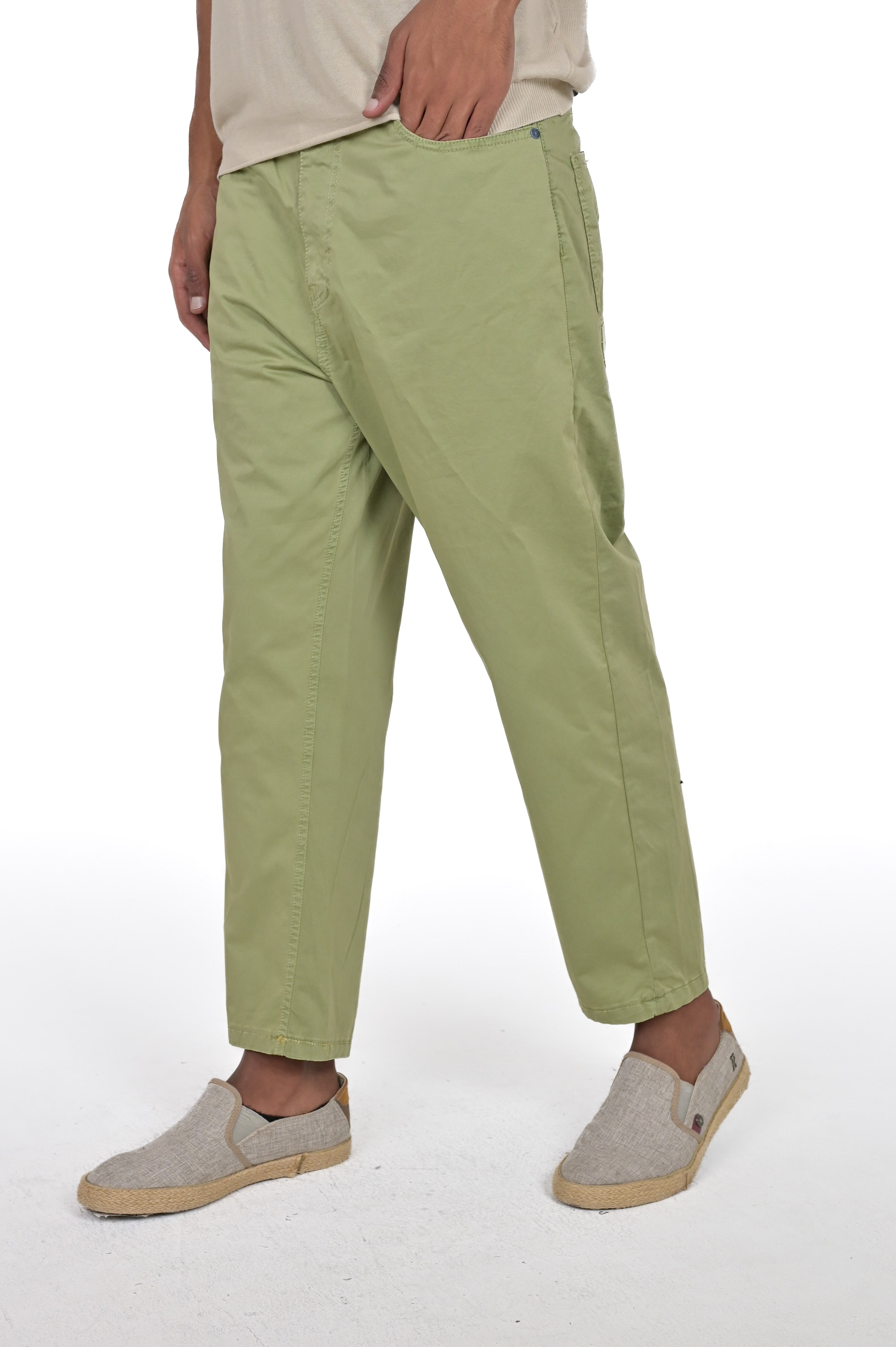 Loose King Satin Pear Green Pants SS24