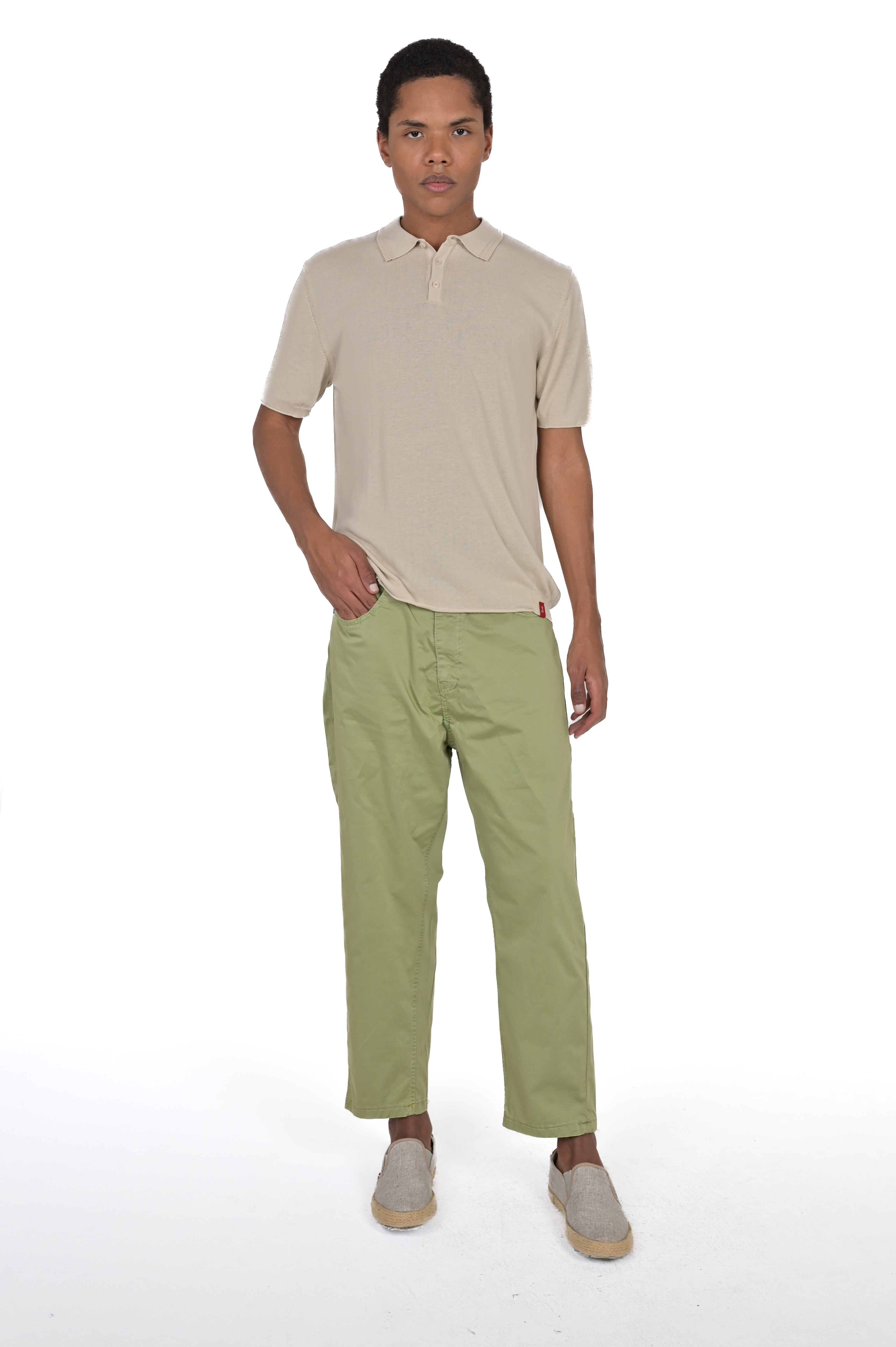 Loose King Satin Pear Green Pants SS24